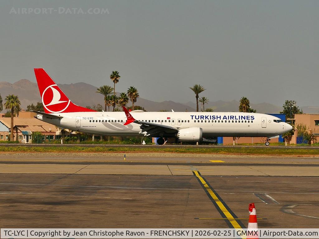 TC-LYC, 2019 Boeing 737-9MAX C/N 60064, Istanbul (IST)	Marrakesh (RAK)	TK619