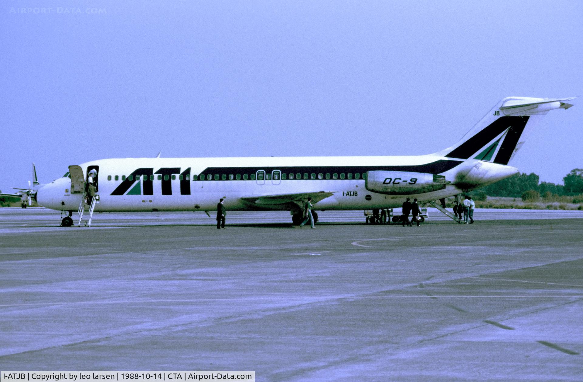 I-ATJB, 1975 McDonnell Douglas DC-9-32 C/N 47653, Catania 14.10.1988