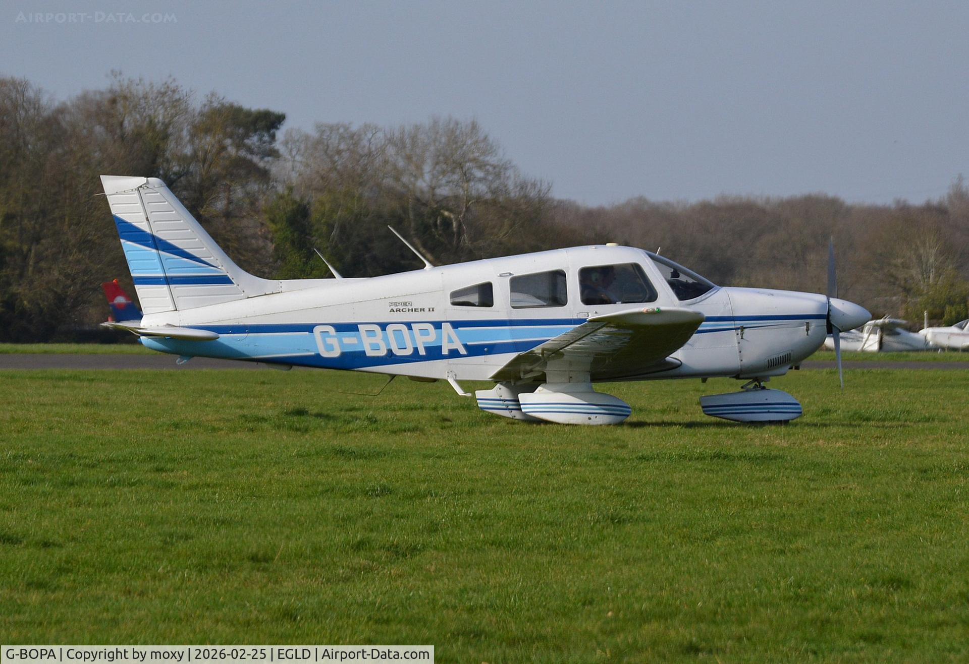 G-BOPA, 1984 Piper PA-28-181 Cherokee Archer II C/N 28-8490024, Piper PA-28-181 Cherokee Archer II at Denham. Ex N43299