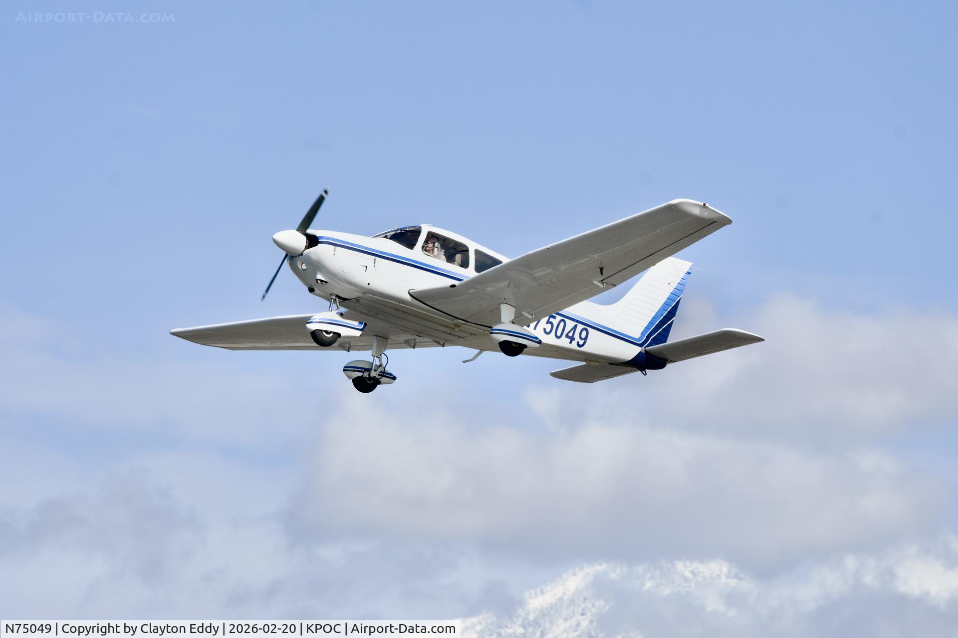 N75049, 1976 Piper PA-28-181 C/N 28-7690287, Brackett airport in California 2026
