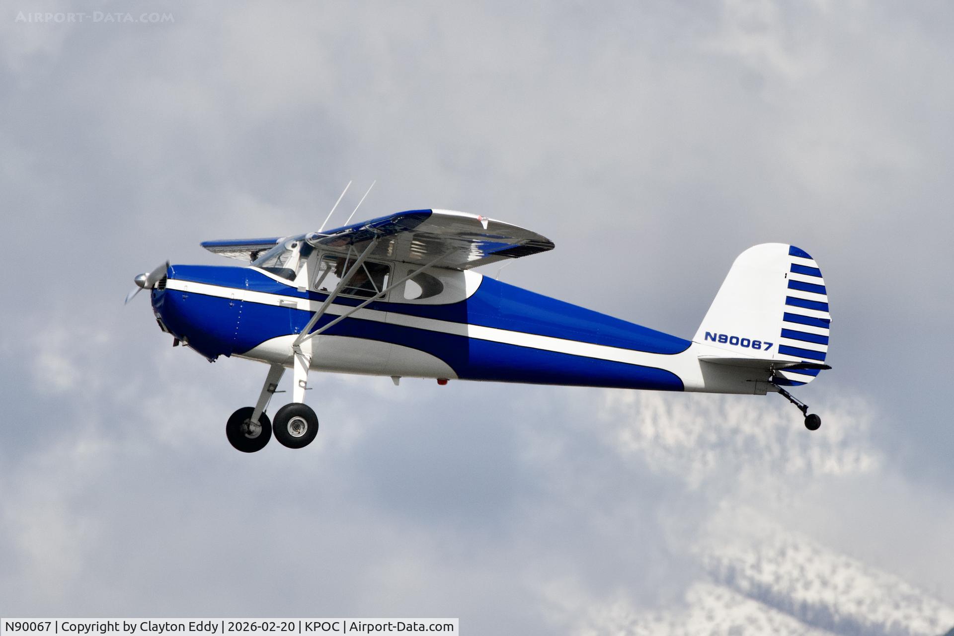 N90067, 1946 Cessna 140 C/N 9128, Brackett airport in California 2026