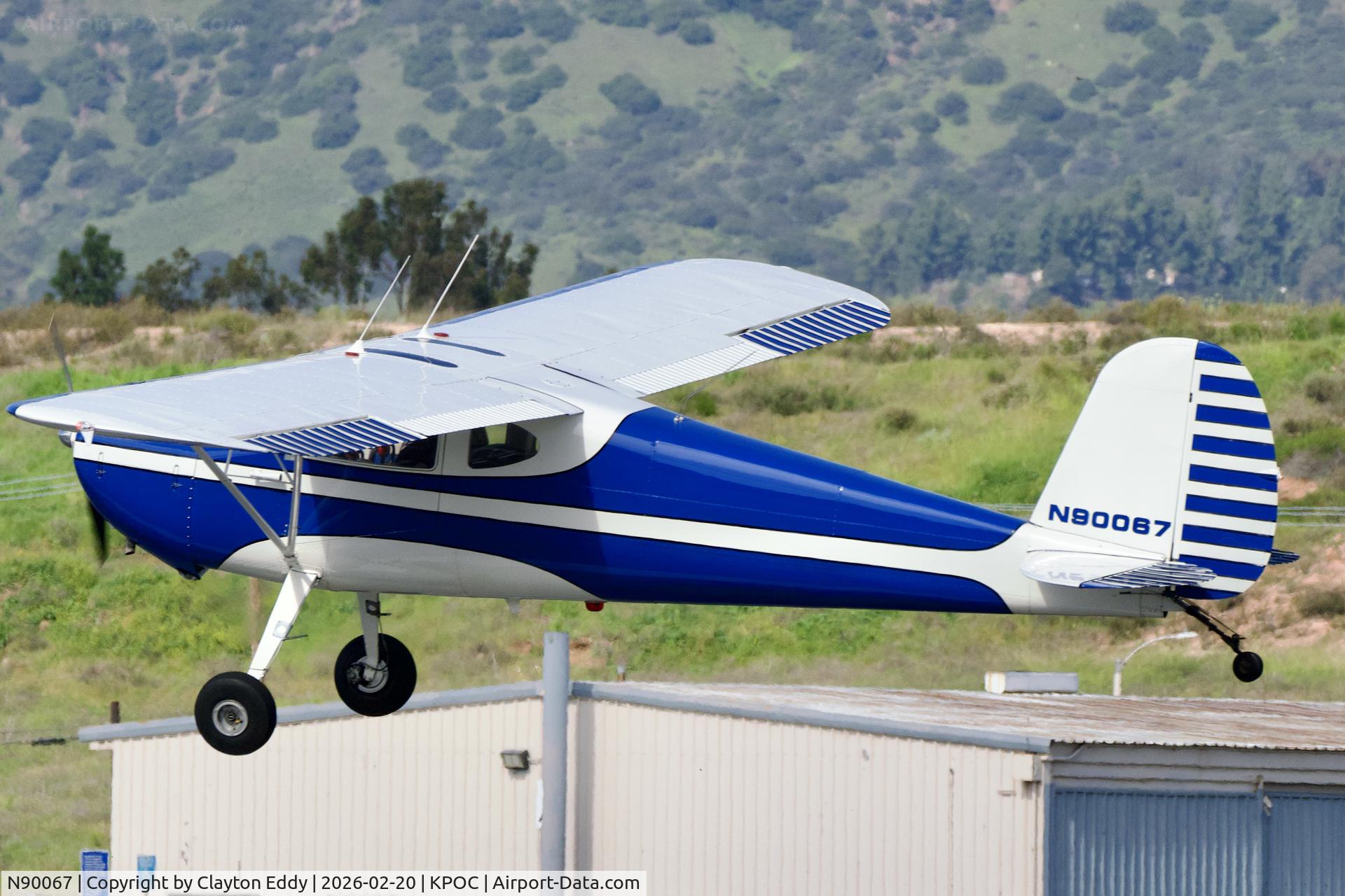 N90067, 1946 Cessna 140 C/N 9128, Brackett airport in California 2026