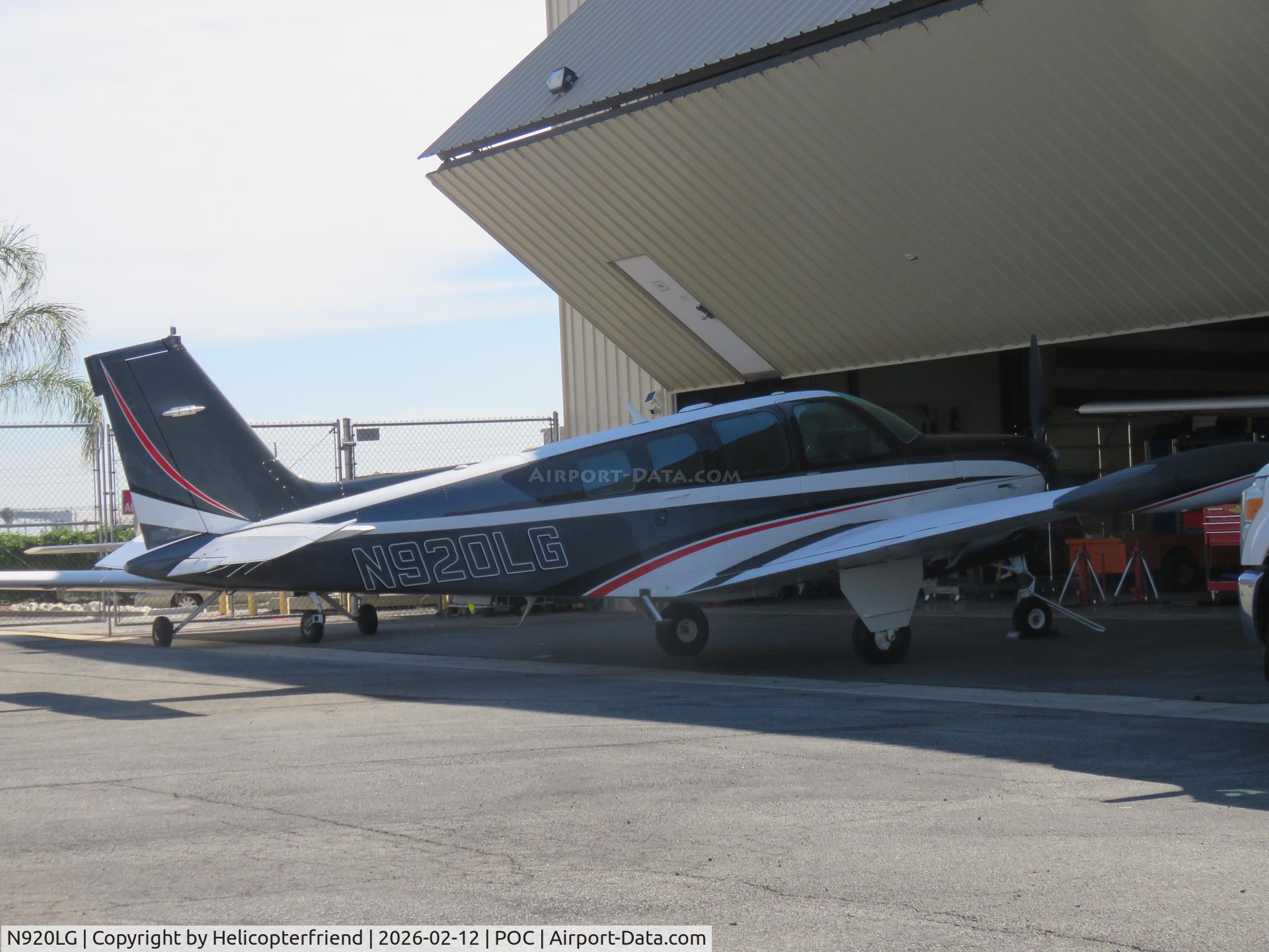 N920LG, 1994 Beech A36 Bonanza 36 C/N E-2901, Having some work done