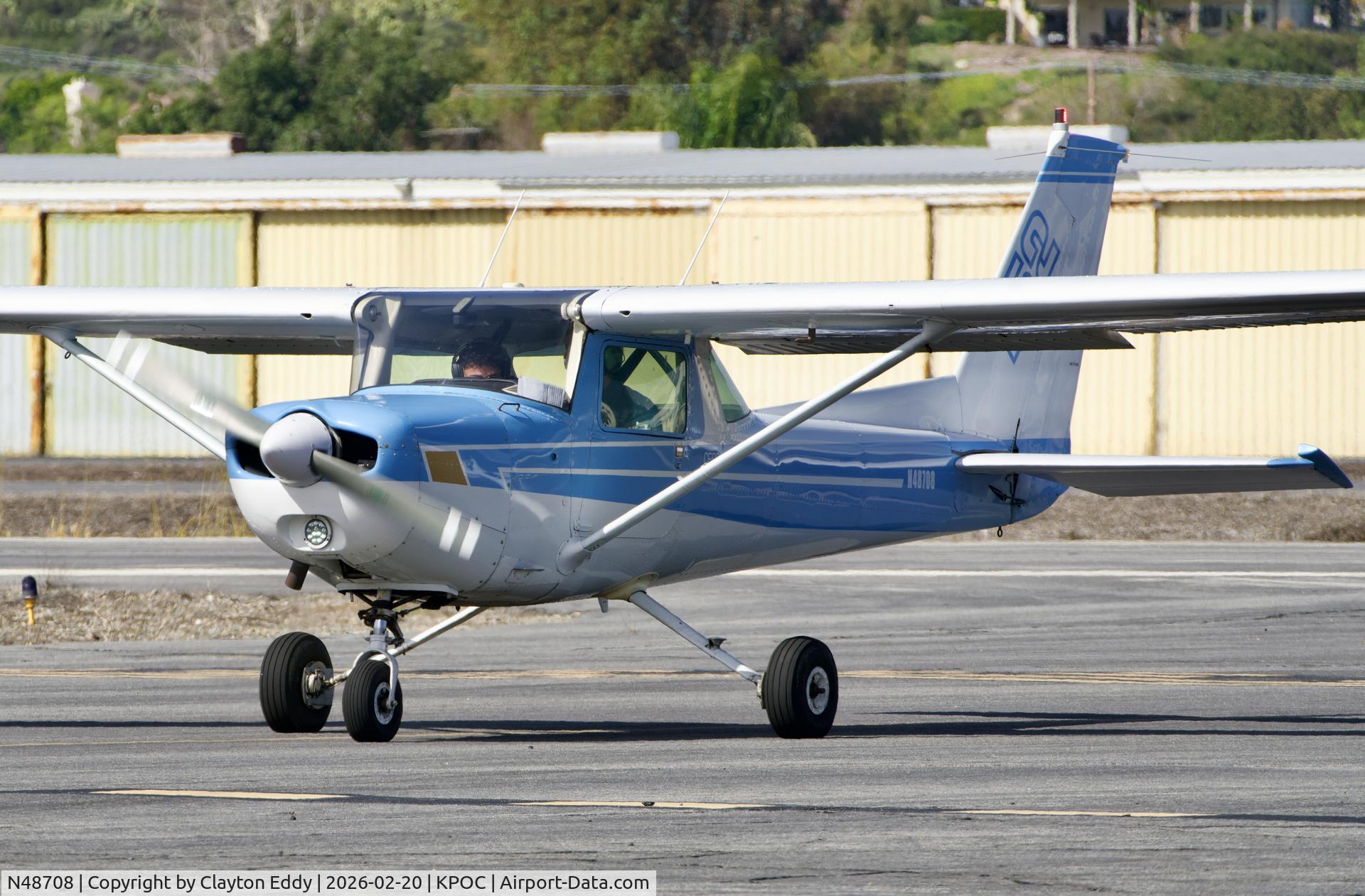 N48708, 1977 Cessna 152 C/N 15280934, Brackett airport in California 2026