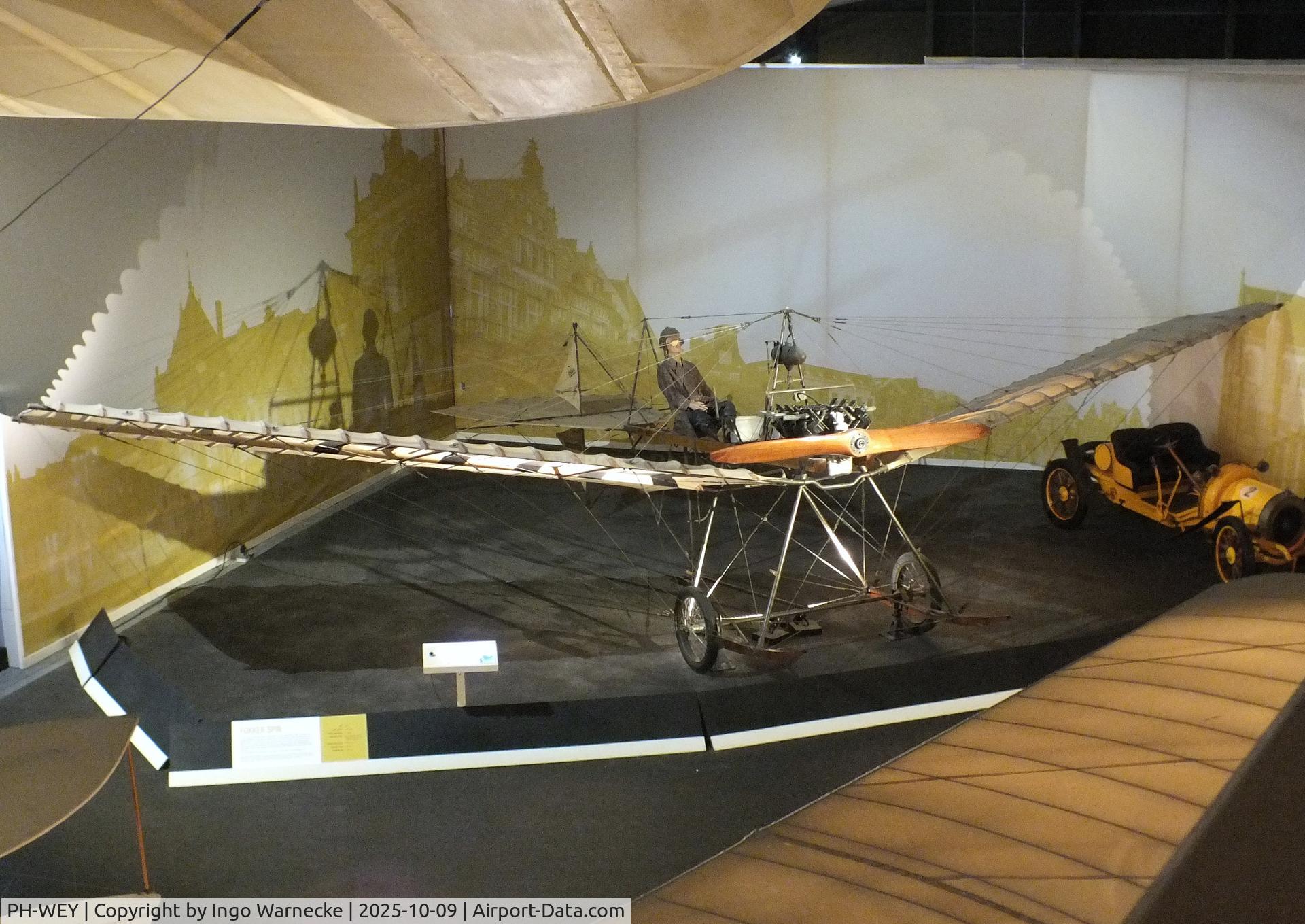 PH-WEY, 1913 Fokker Spin III C/N 4464, Fokker Spin III at the Aviodrome, Lelystad