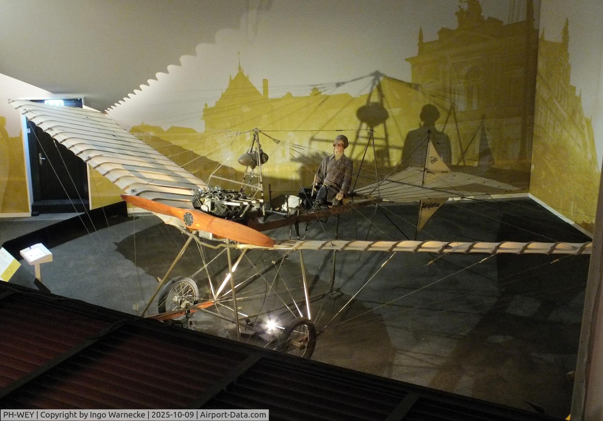 PH-WEY, 1913 Fokker Spin III C/N 4464, Fokker Spin III at the Aviodrome, Lelystad