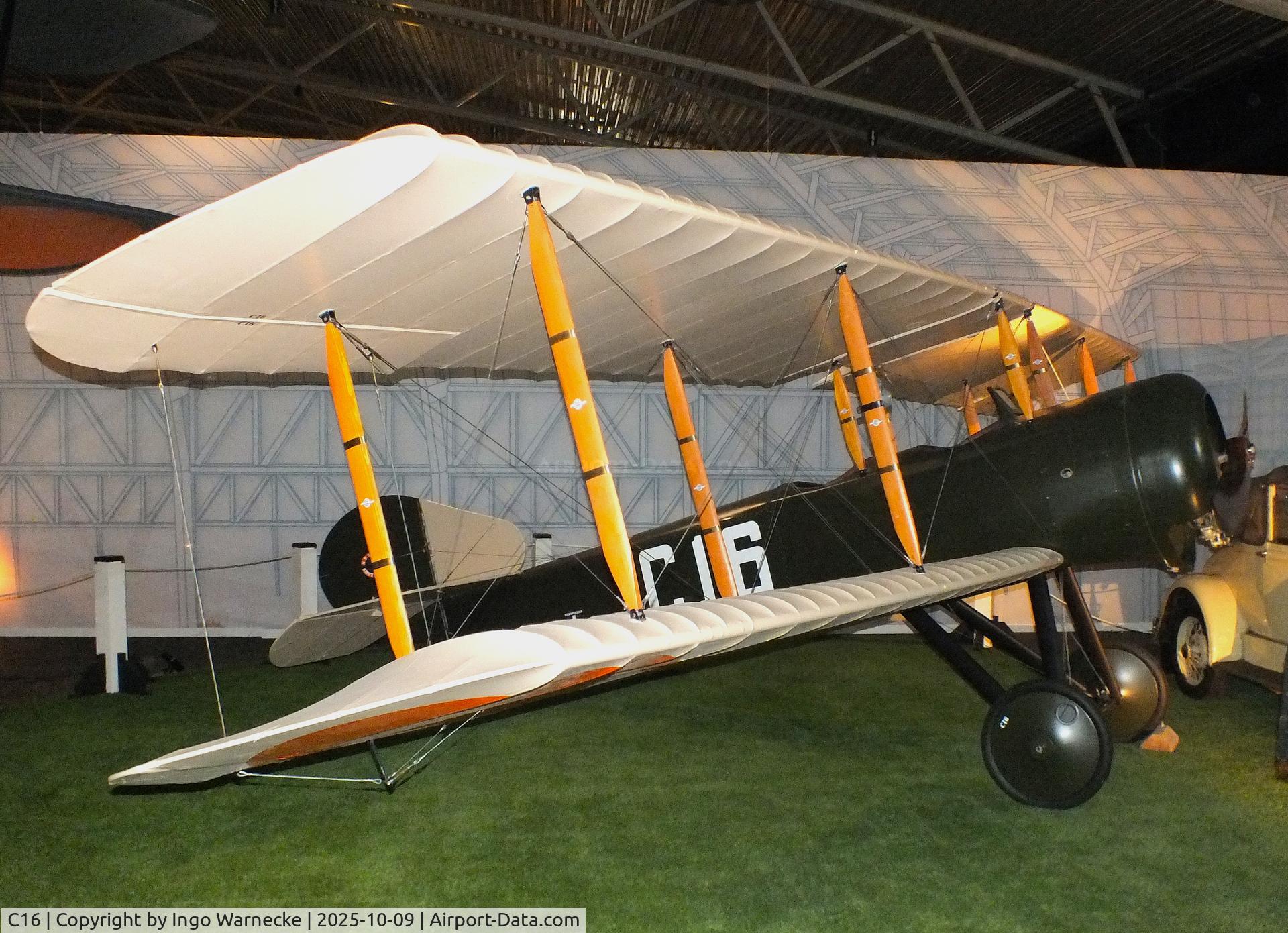 C16, 2016 Spyker V.2 replica C/N 01, Spyker V.2 replica at the Aviodrome, Lelystad