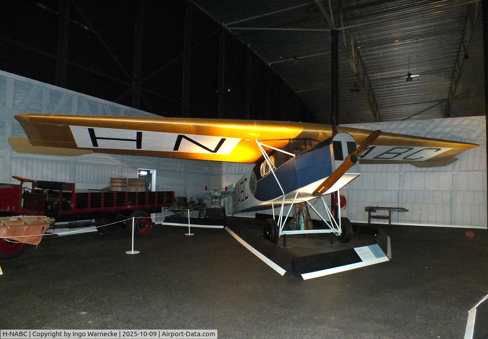 H-NABC, 1920 Fokker F.II Replica C/N 1598, Fokker F.II replica at the Aviodrome, Lelystad