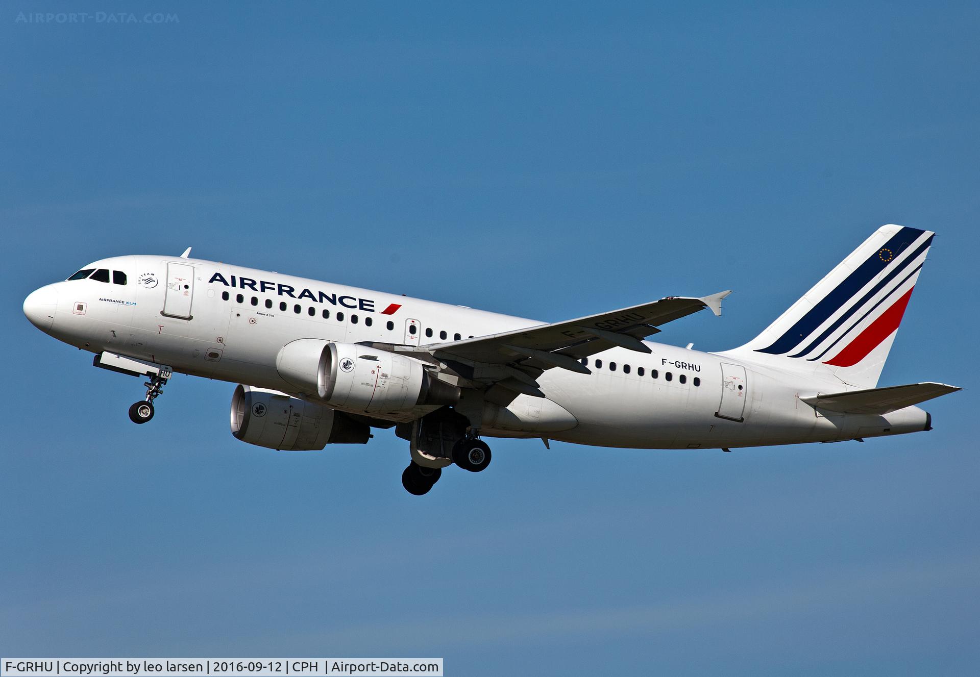 F-GRHU, 2001 Airbus A319-111 C/N 1471, Copenhagen 12.9.2016