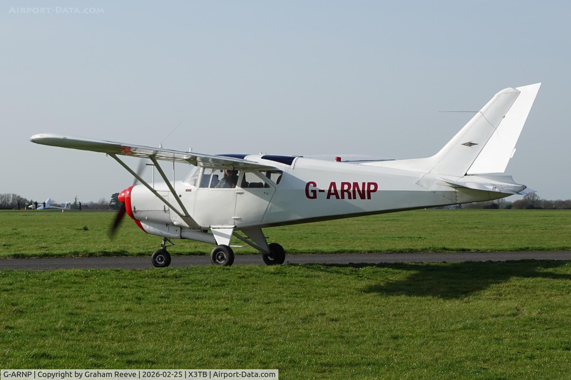 G-ARNP, 1961 Beagle A-109 Airdale C/N B.503, Departing from Tibenham.