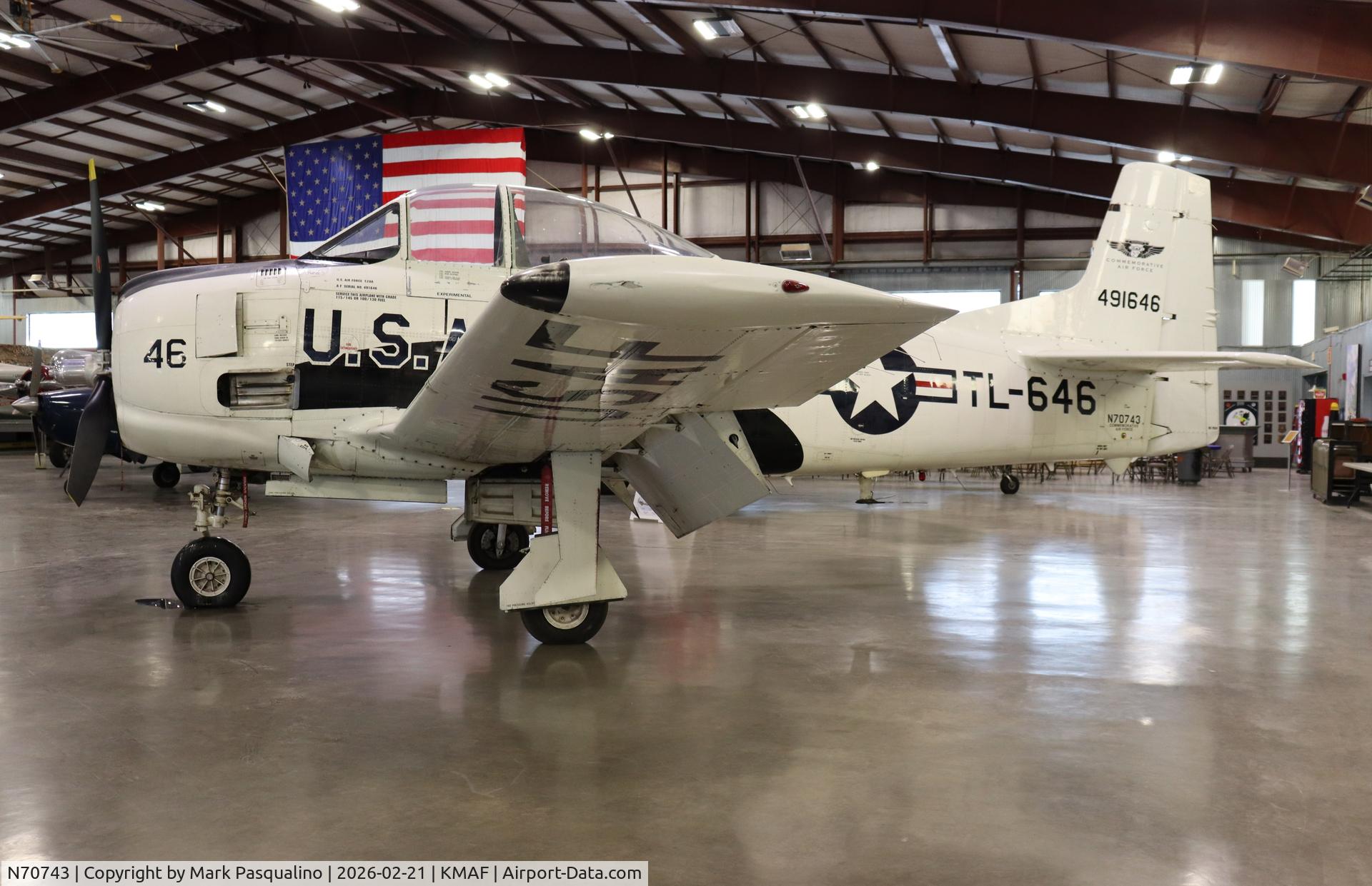 N70743, 1949 North American T-28A Trojan C/N 159-158, North American T-28A