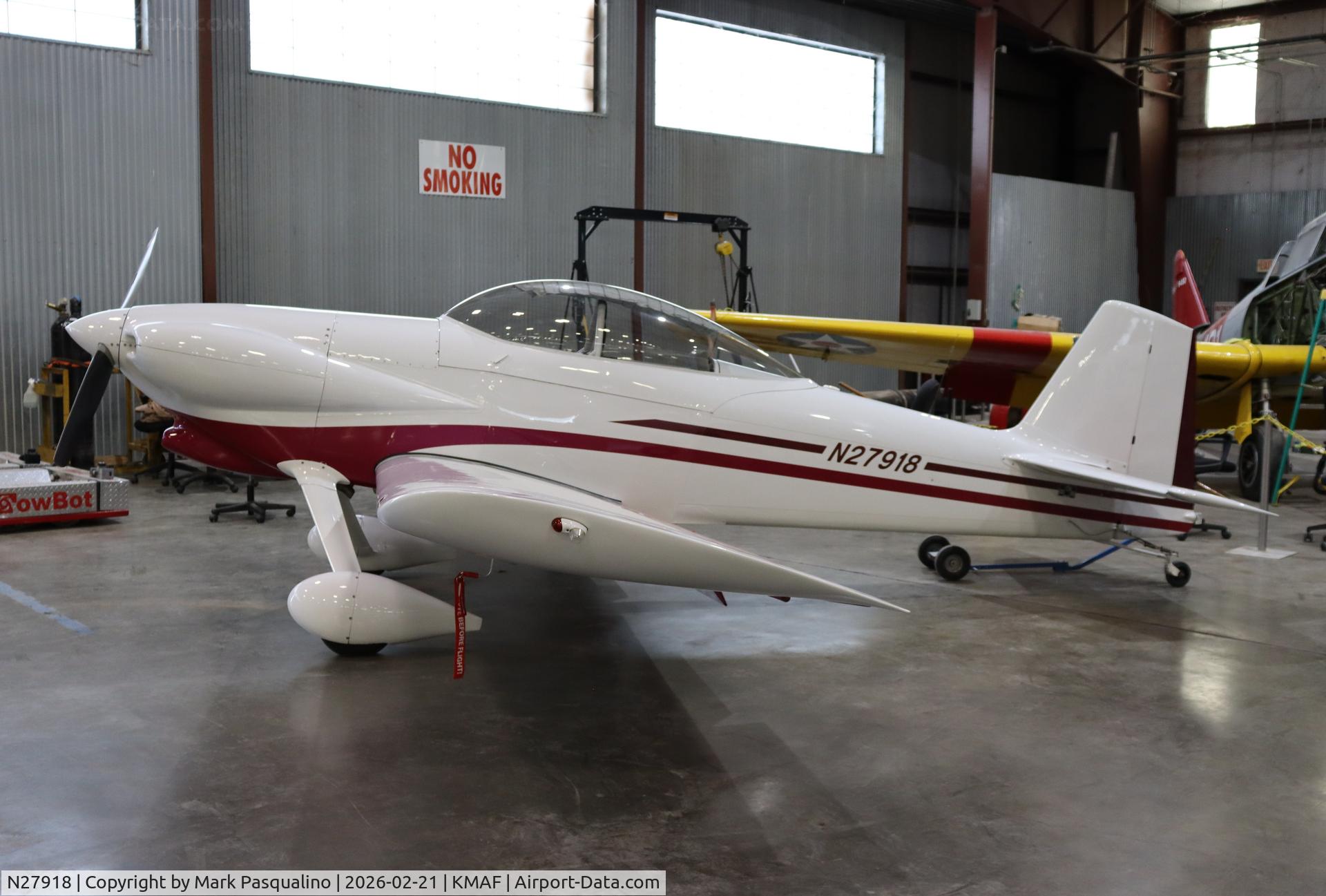 N27918, 2001 Vans RV-4 C/N 2974, Vans RV-4