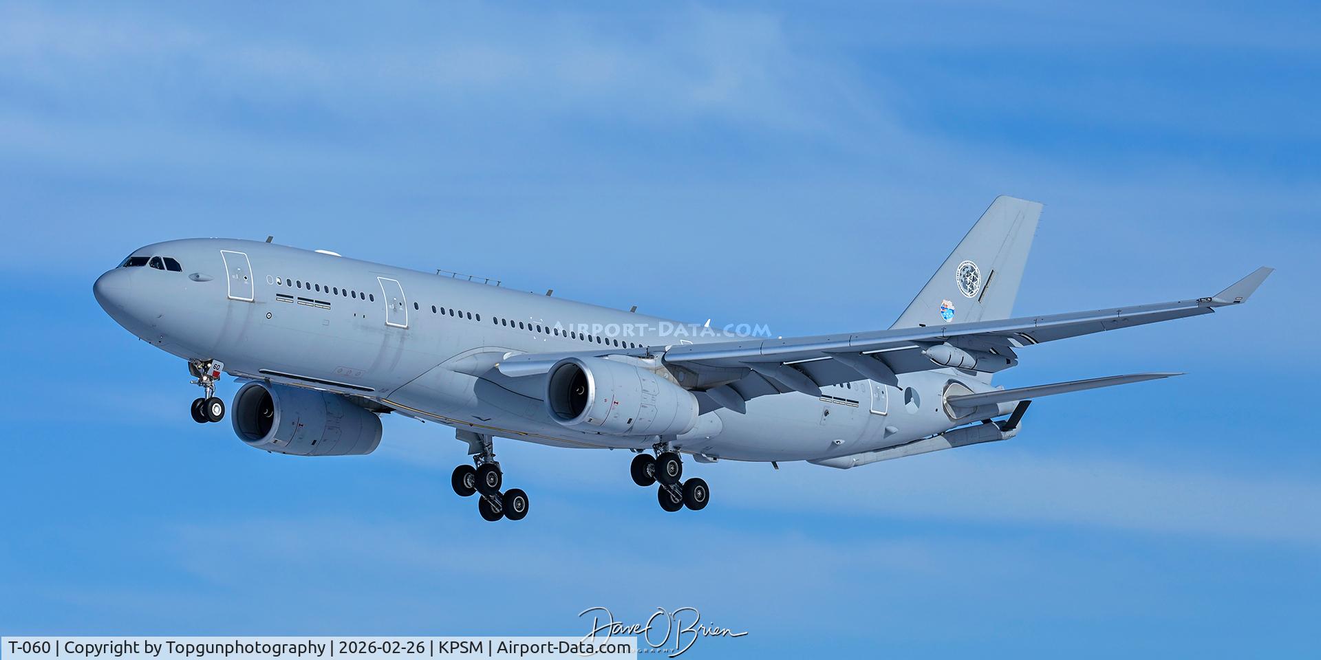 T-060, 2021 Airbus A330-243MRTT C/N 1989, MMU	Eindhoven, Netherlands