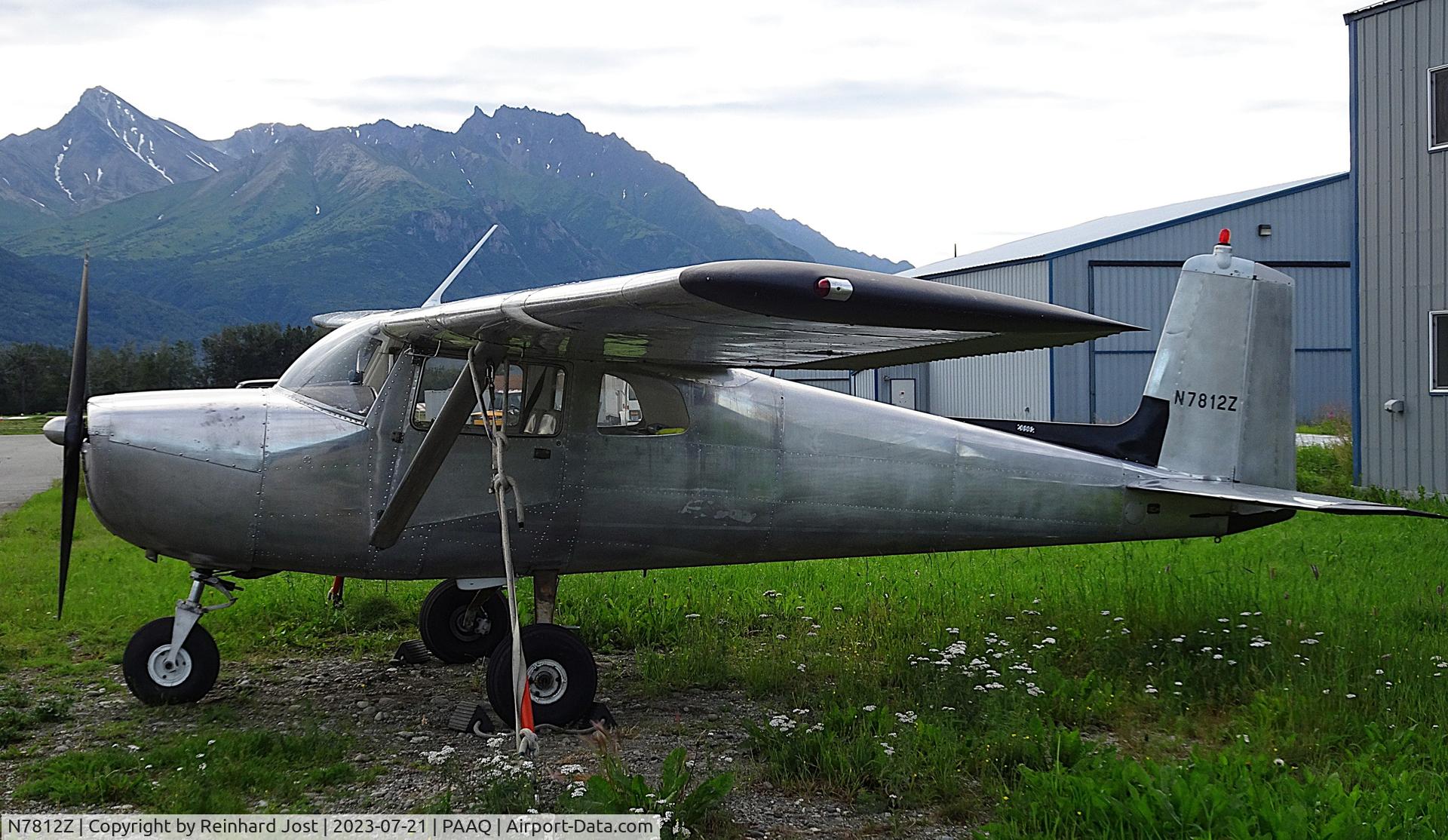 N7812Z, 1963 Cessna 150C C/N 15059912, Early Cessna 150C in pure metal still active in its 60th year of existence at Palmer, AK
