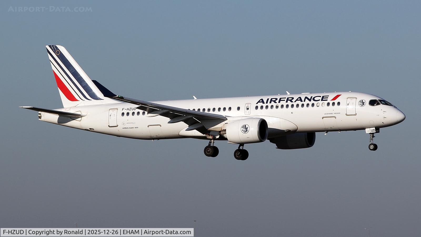 F-HZUD, 2021 Airbus A220-300 C/N 55141, at eham