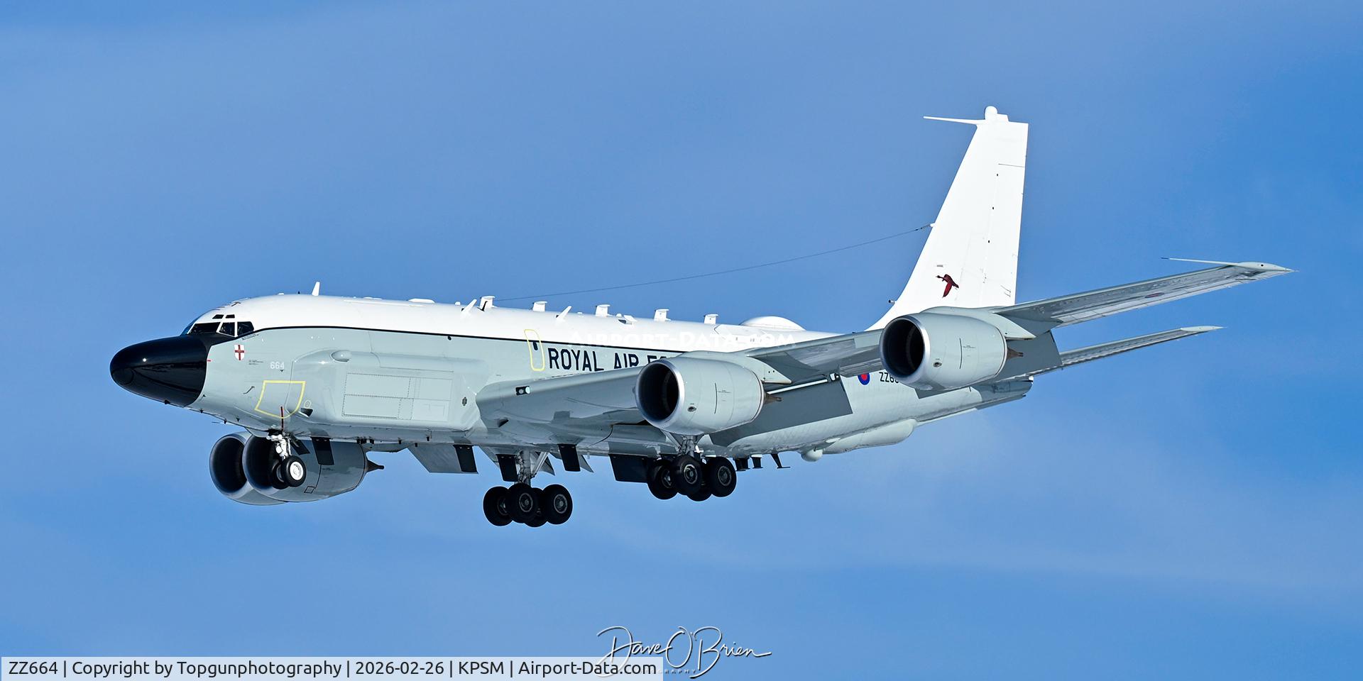 ZZ664, 1964 Boeing RC-135W Rivet Joint C/N 18773, 51sq	RAF Waddington, UK