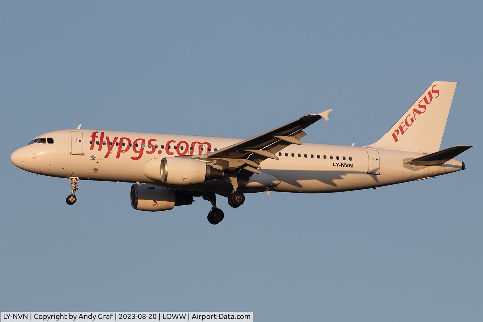 LY-NVN, 2010 Airbus A320-214 C/N 4448, Pegasus A320