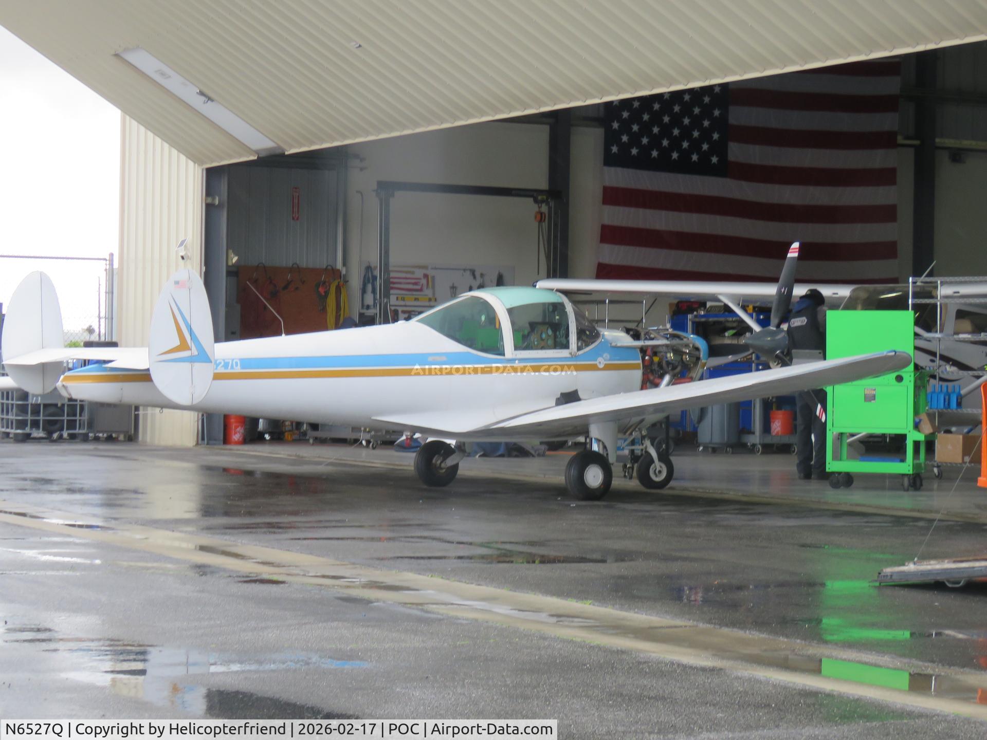 N6527Q, 1966 Alon A2 Aircoupe C/N A-127, Being worked on