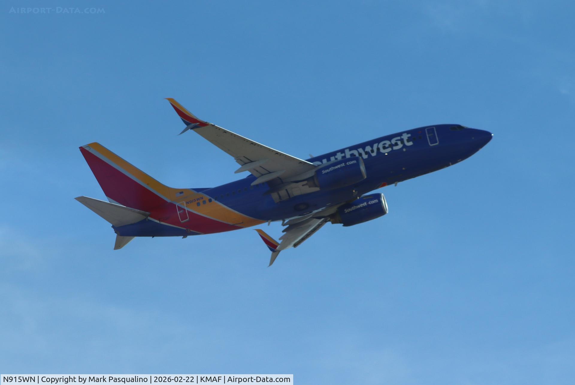 N915WN, 2008 Boeing 737-7H4 C/N 36888, Boeing 737-7H4