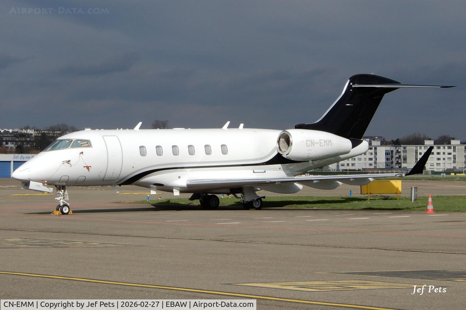 CN-EMM, 2013 Bombardier Challenger 300 (BD-100-1A10) C/N 20398, At Antwerp Airport.