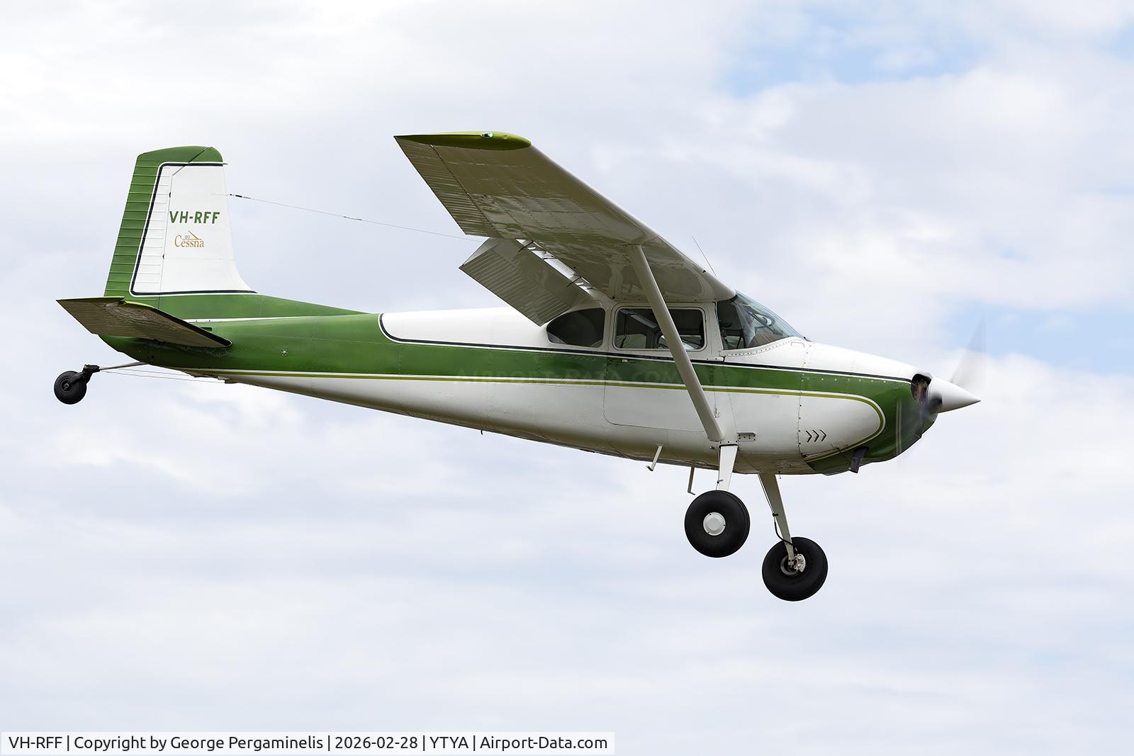 VH-RFF, 1958 Cessna 180A C/N 50162, Arriving for the TYabb airshow 2026.