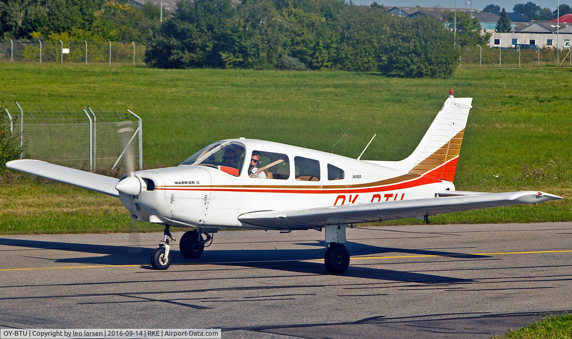 OY-BTU, 1978 Piper PA-28-161 Warrior II C/N 28-7816374, Roskilde 14.9.2016