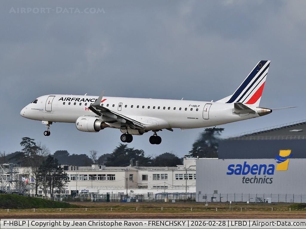 F-HBLP, 2019 Embraer 190 STD (ERJ-190-100) C/N 190-00771, Amsterdam (AMS)	Bordeaux (BOD)	KL1441