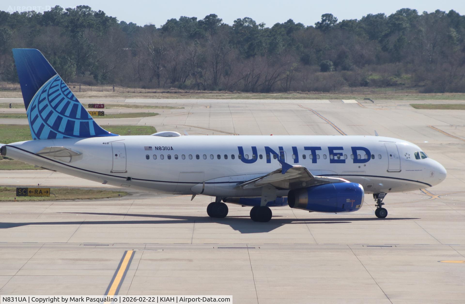 N831UA, 2000 Airbus A319-131 C/N 1291, Airbus A319-131