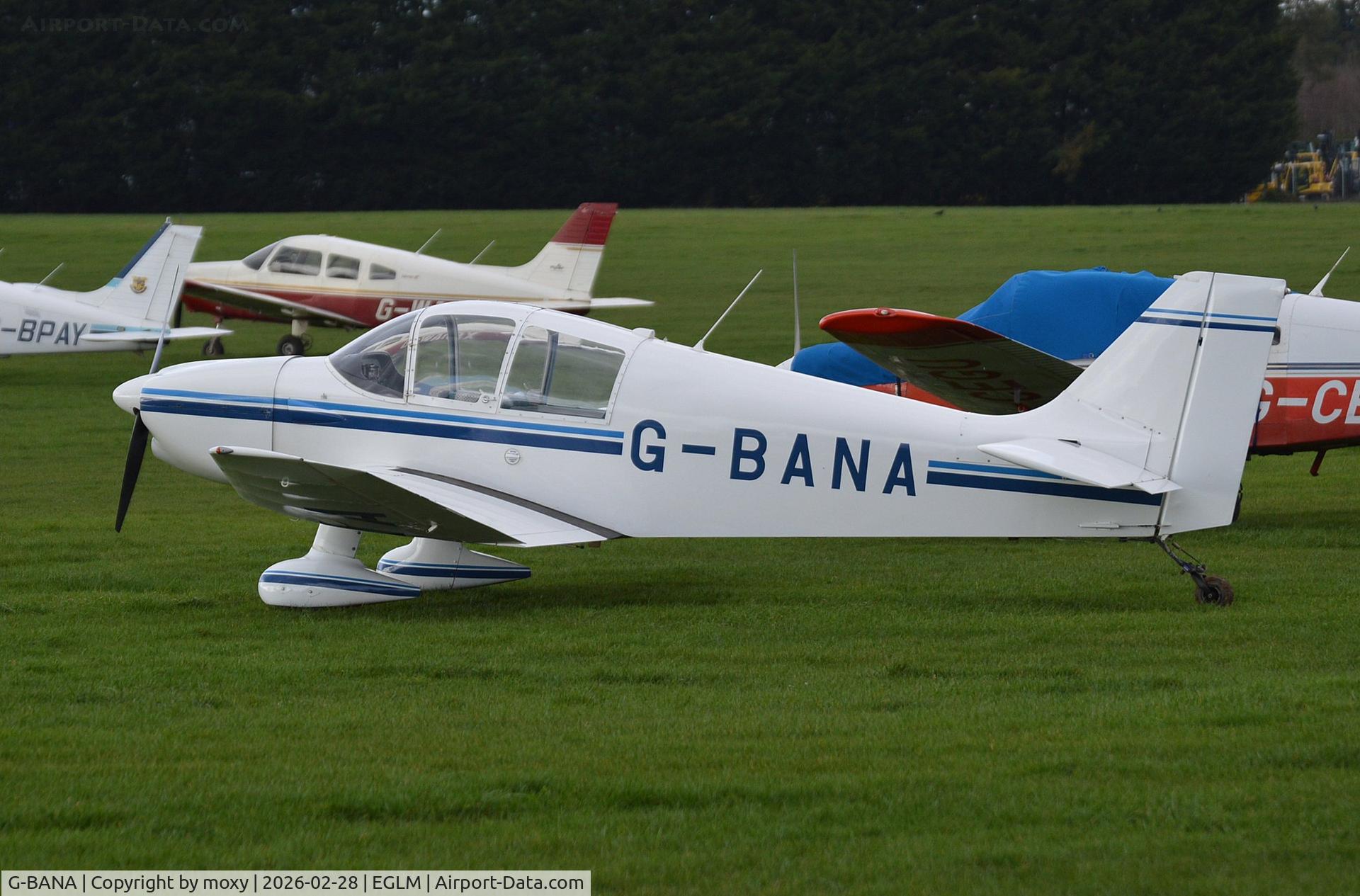 G-BANA, 1967 CEA Jodel DR-221 Dauphin C/N 73, CEA Jodel DR-221 Dauphin at White Waltham. Ex F-BOZR  