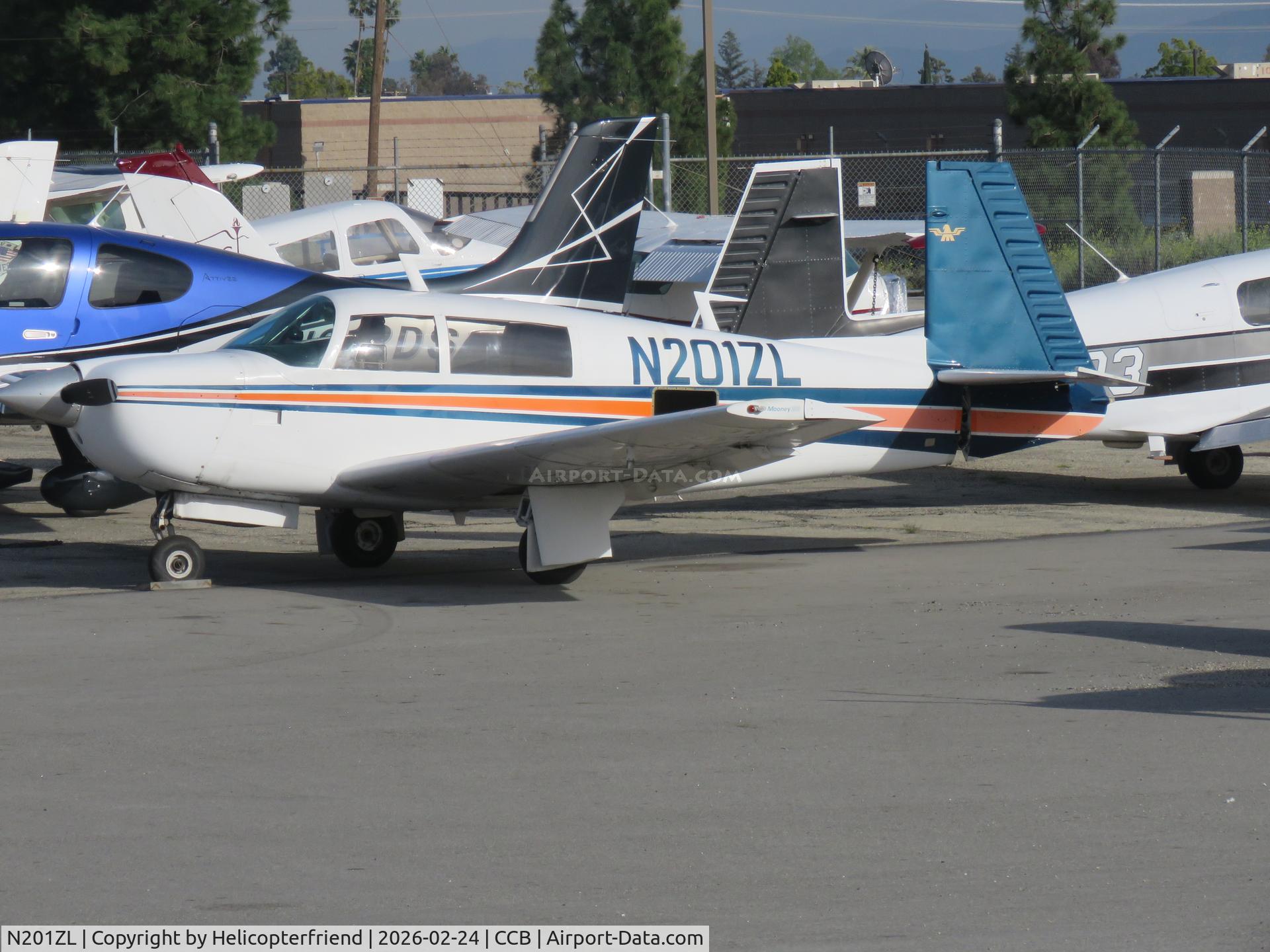 N201ZL, 1978 Mooney M20J 201 C/N 24-0536, Parked awaiting maintenance