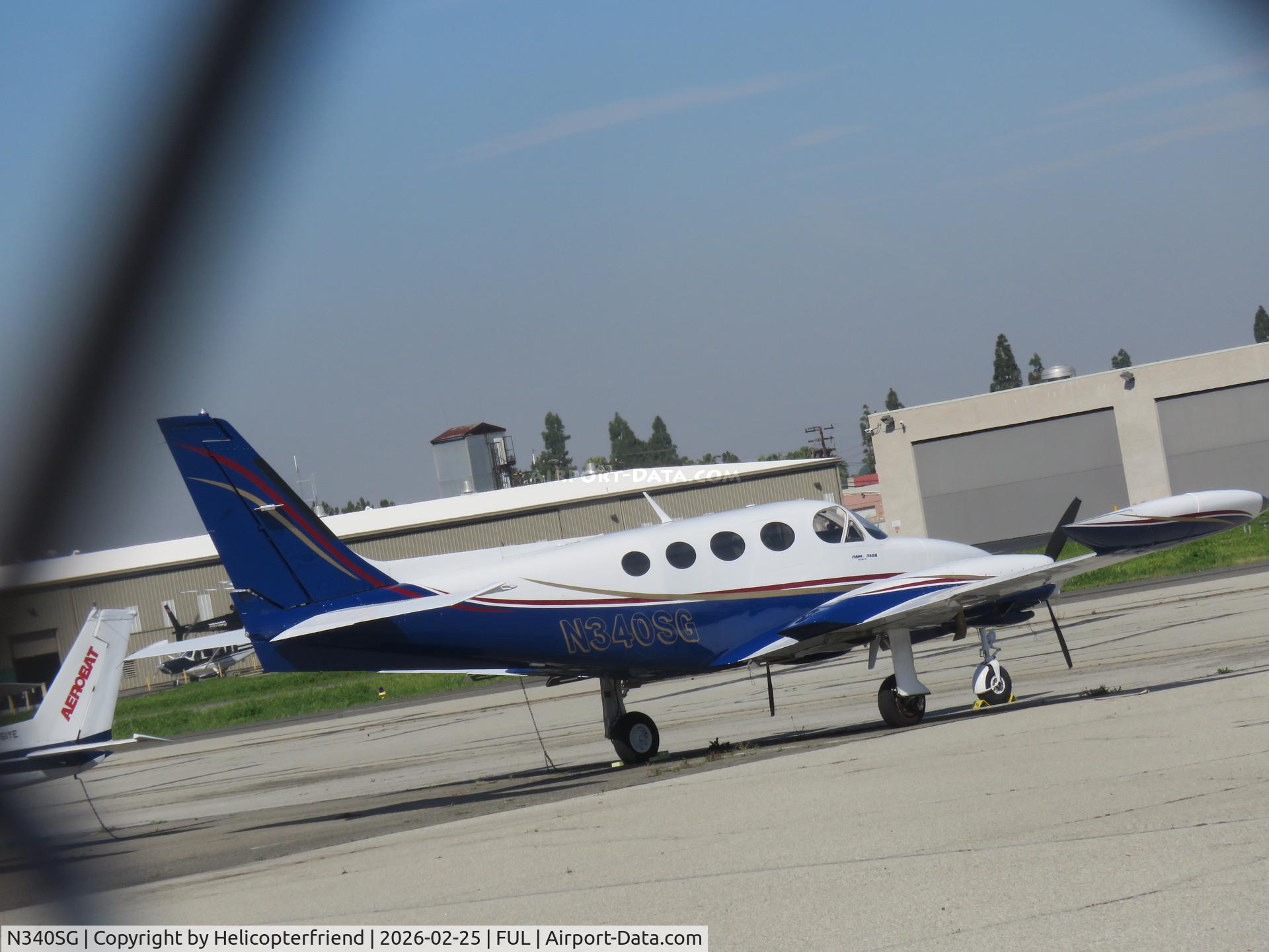 N340SG, 1980 Cessna 340A C/N 340A0973, Parked