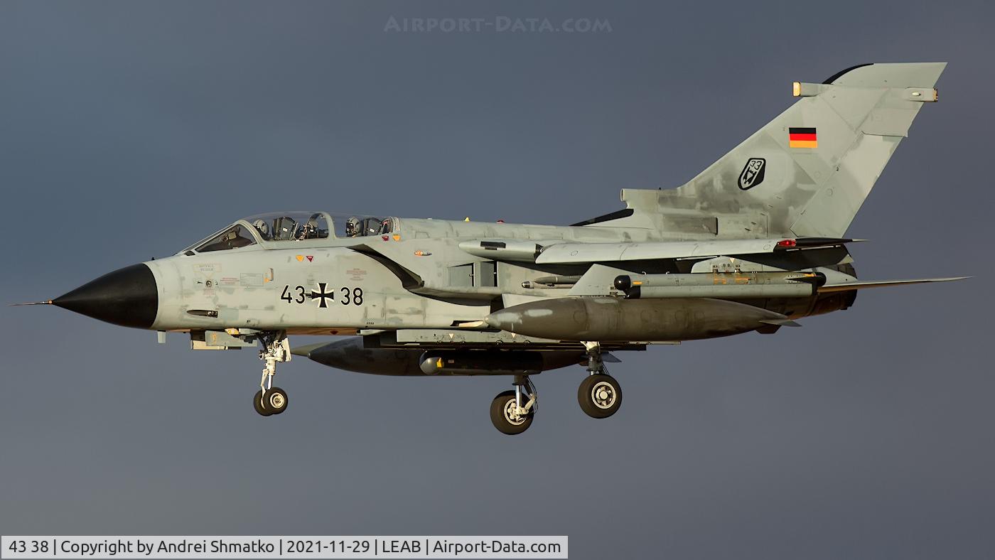 43 38, Panavia Tornado IDS C/N 103/GS016/4038, TLP 2021-4.
