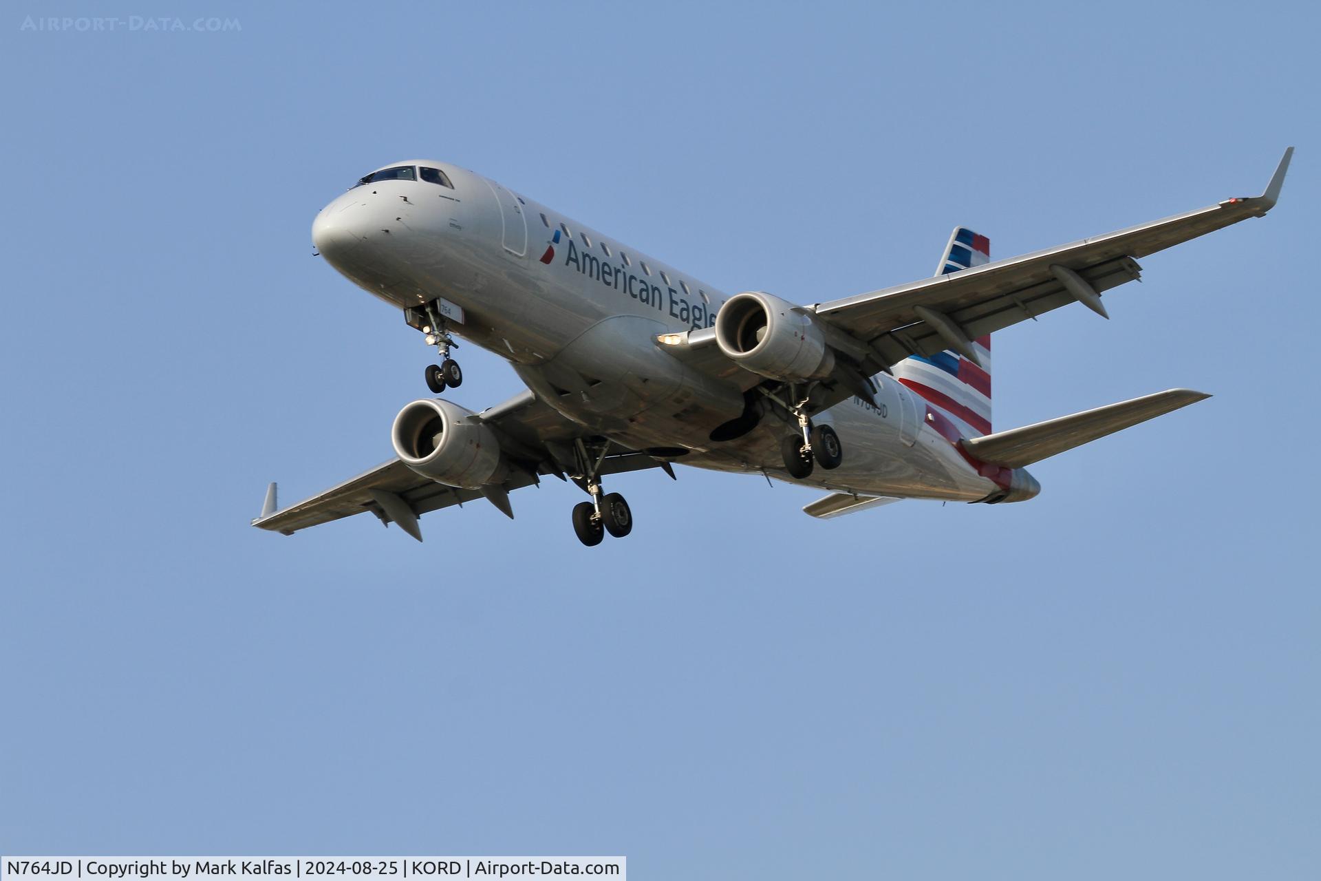 N764JD, 2009 Embraer 170STD (ERJ-170-100STD) C/N 17000302, E170 Envoy/American Eagle Embraer 170STD N764JD arriving 28C KPRD