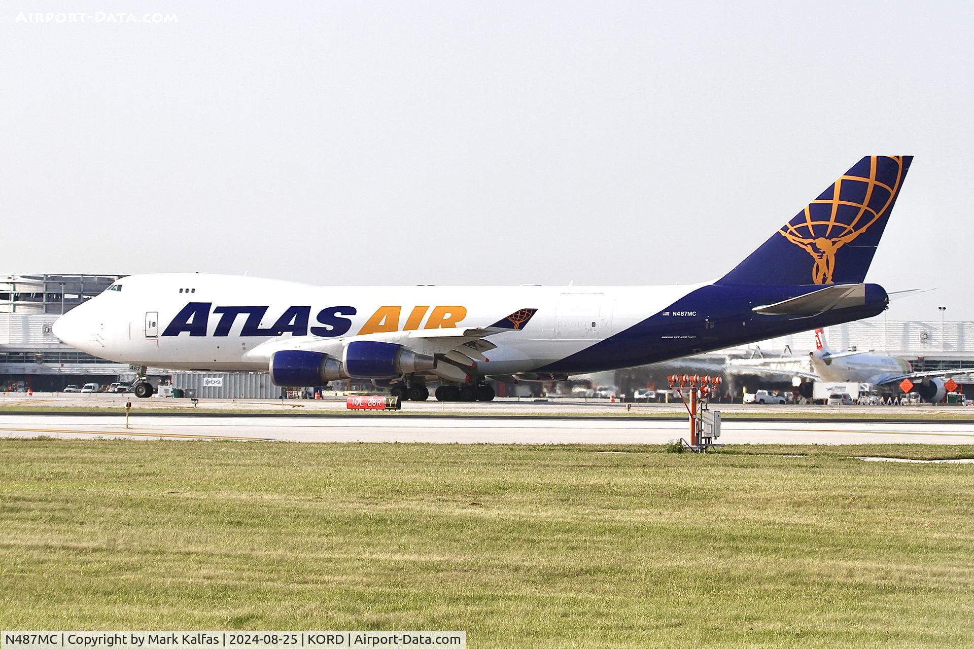 N487MC, 2002 Boeing 747-45EF (SCD) C/N 30609, B744 Atlas Air Boeing 747-45EF N489MC  GTI8545 ORD-ICN, departing 28R KORD