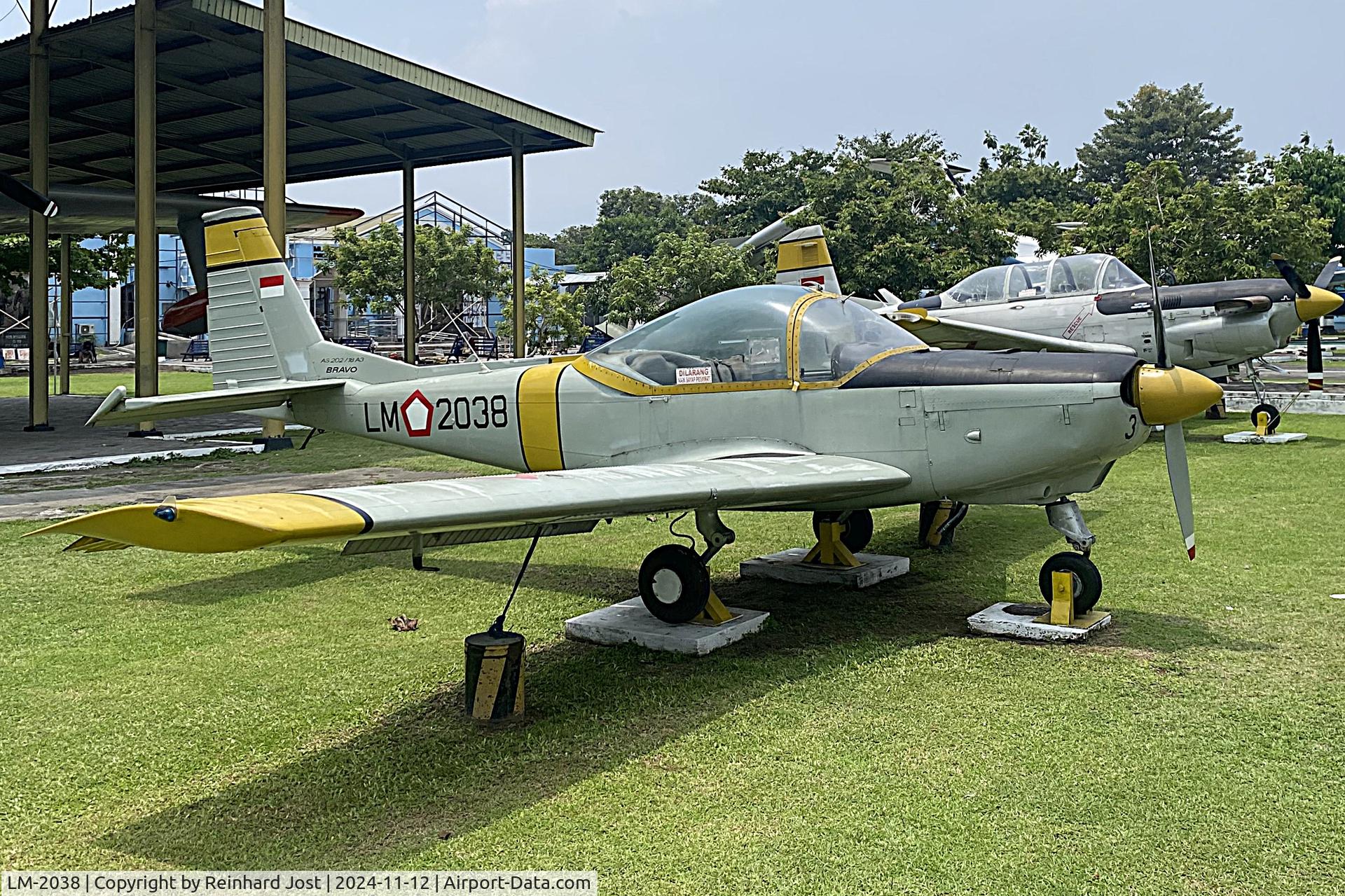 LM-2038, Flug- und Fahrzeugwerke Altenrhein (FFA) AS202/18A-3 Bravo C/N 221, Indonesian Air Forco ab-inito-trainer AS-202 Bravo at the Dirgantara Mandala Museum, Yogyakarta, Indonesia