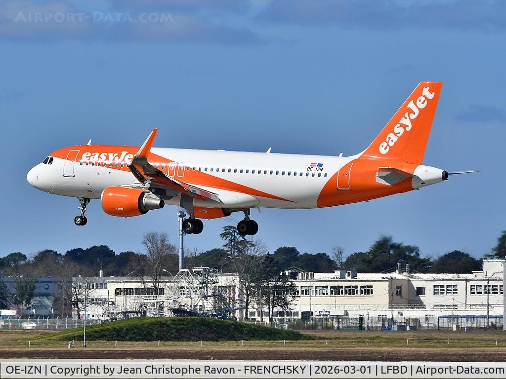 OE-IZN, 2016 Airbus A320-214 C/N 6966, Edinburgh (EDI)	Bordeaux (BOD)	U21840