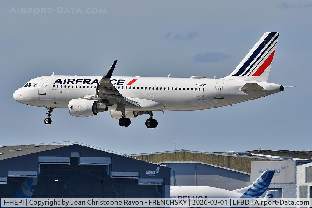 F-HEPI, 2017 Airbus A320-214 C/N 7713, Paris (CDG)	Bordeaux (BOD)	AF7434