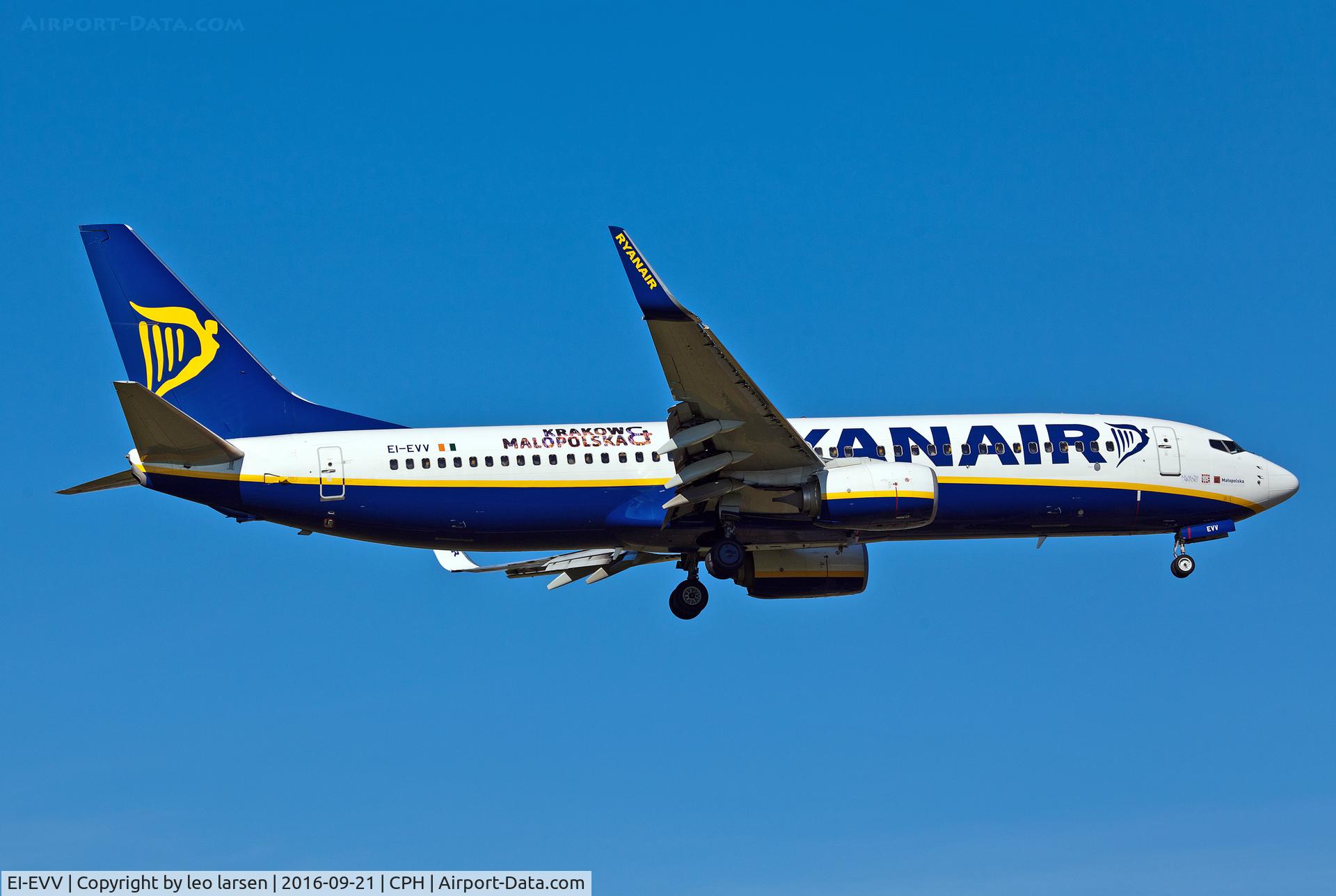 EI-EVV, 2012 Boeing 737-8AS C/N 40314, Copenhagen 21.9.2016
