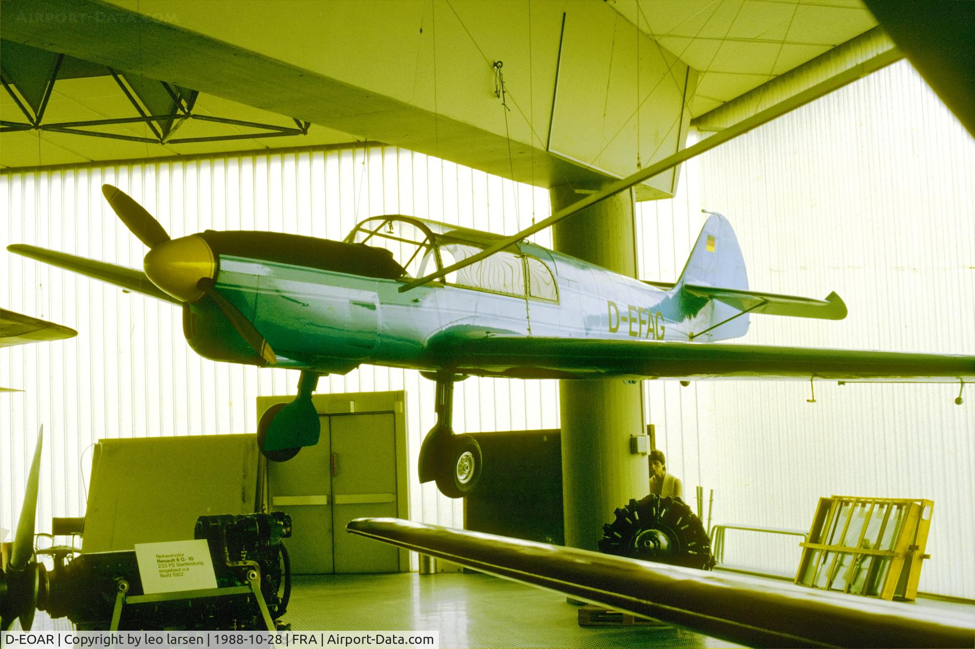 D-EOAR, Nord 1002 Pingouin II C/N 163, Frankfurt Airport 23.10.1988