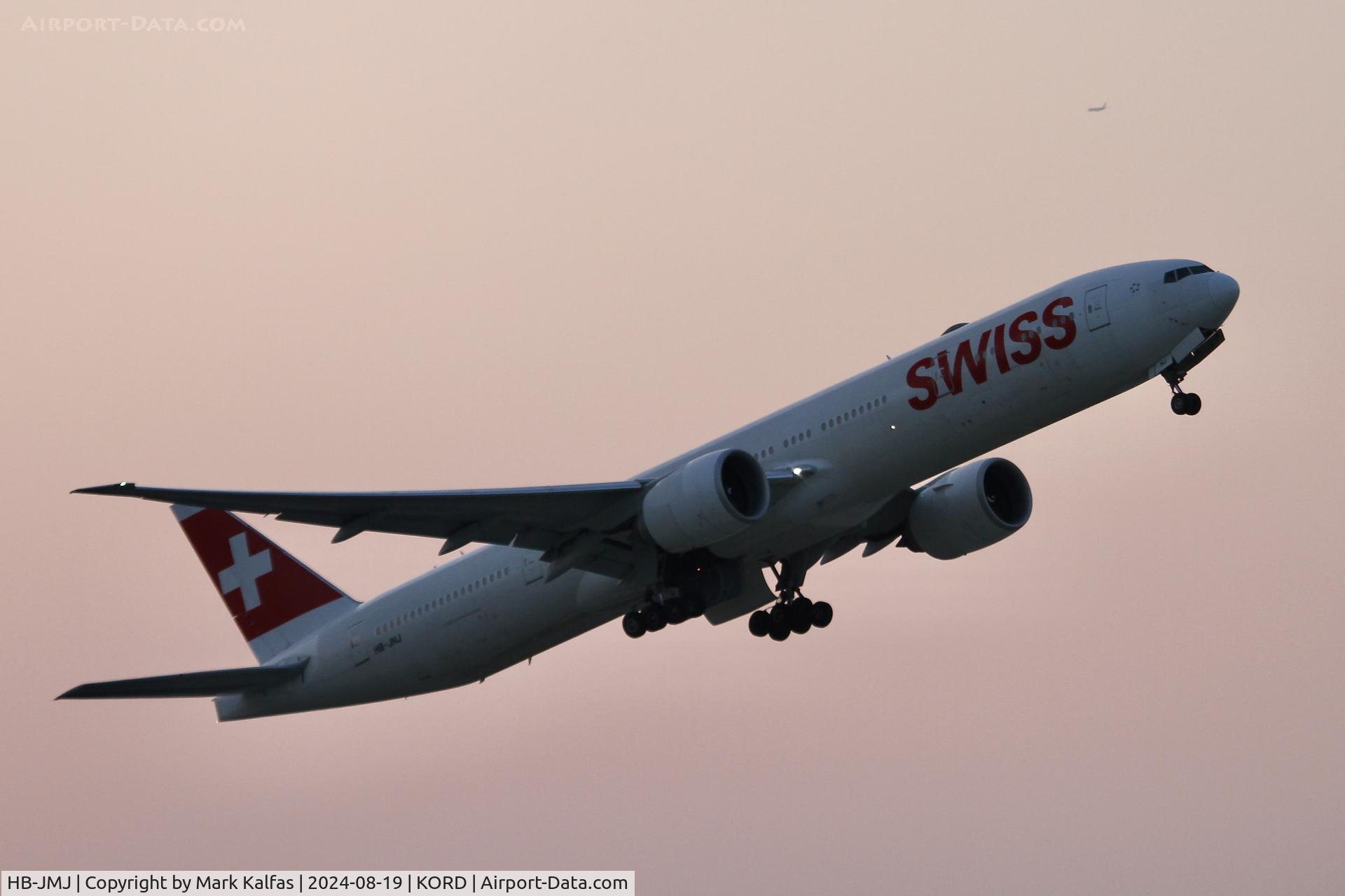 HB-JMJ, 1996 Airbus A340-313X C/N 150, A333 SWISS Airbus A340-313X HB-JMJ departing 10L KORD