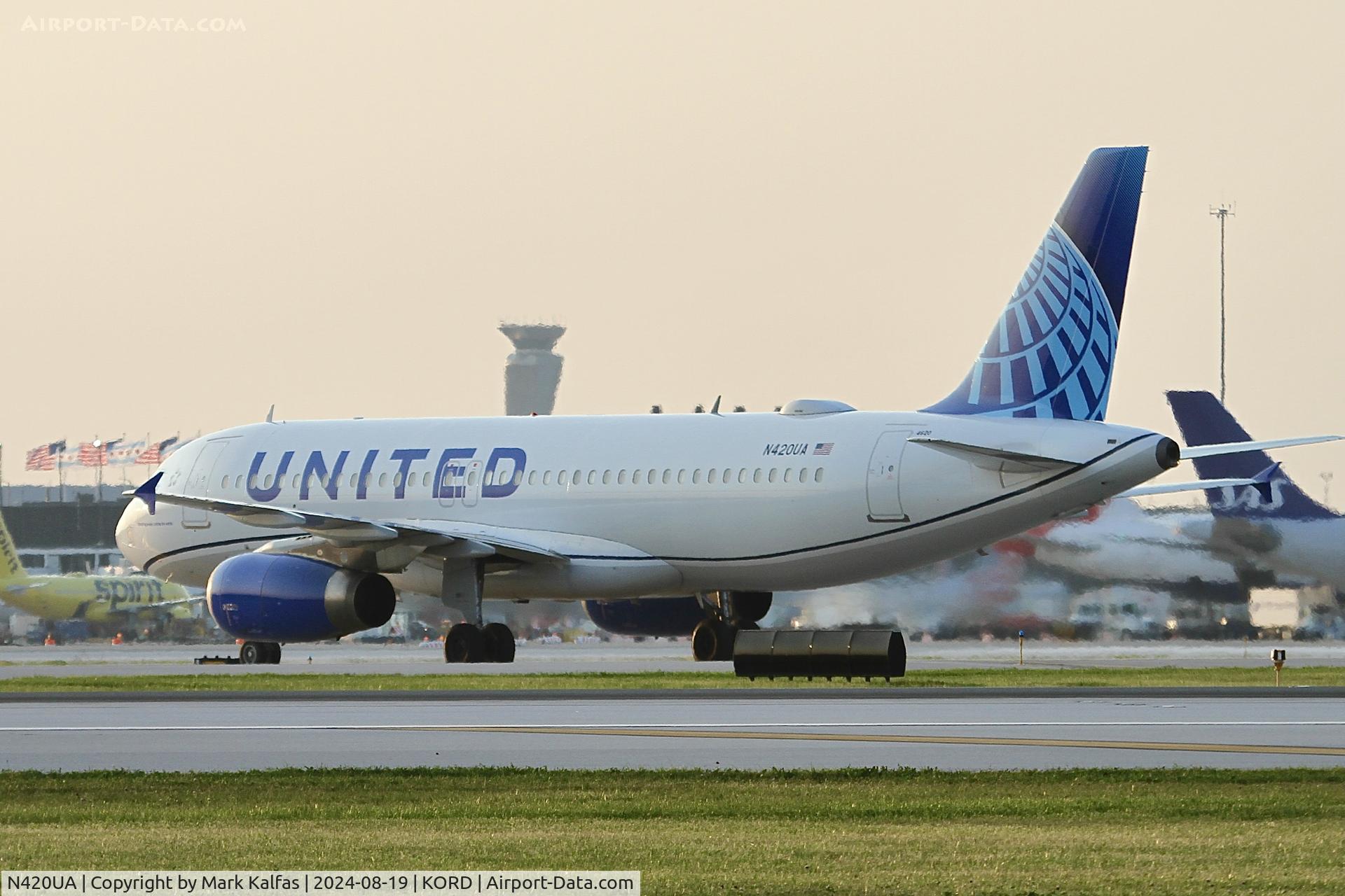 N420UA, 1994 Airbus A320-232 C/N 489, A320 United Airlines Airbus A320-232 N420UA at KORD