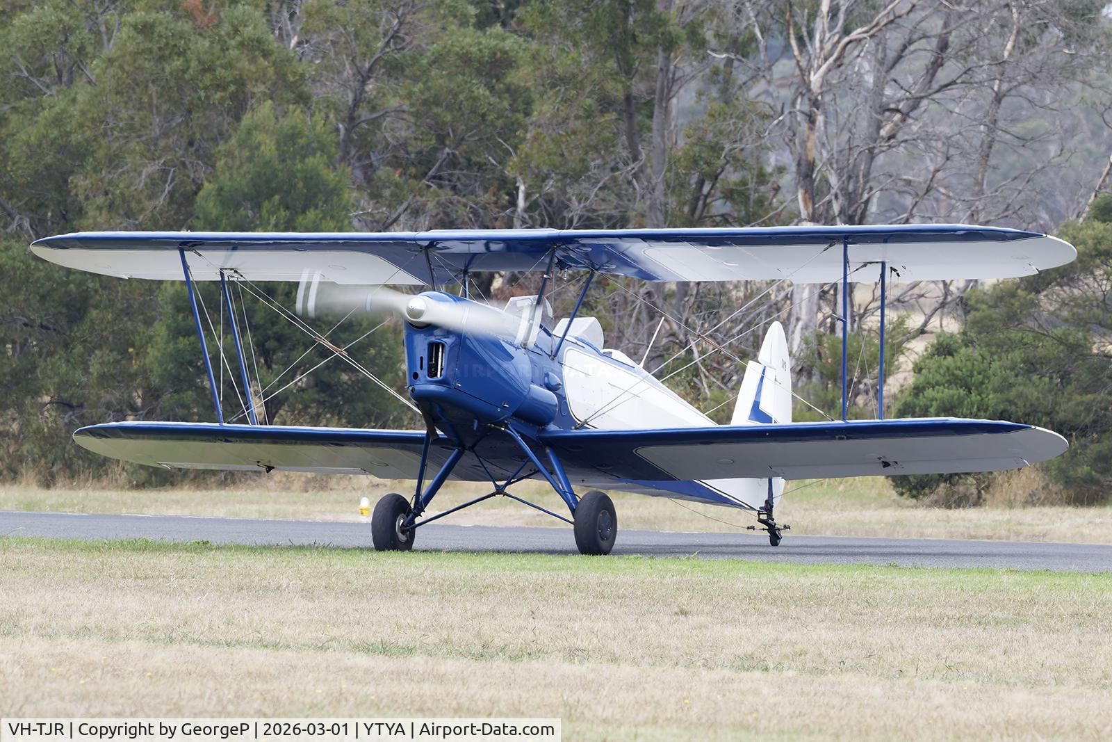 VH-TJR, 1949 Nord Stampe SV-4C C/N 49, Performing at the 2026 Tyabb airshow.