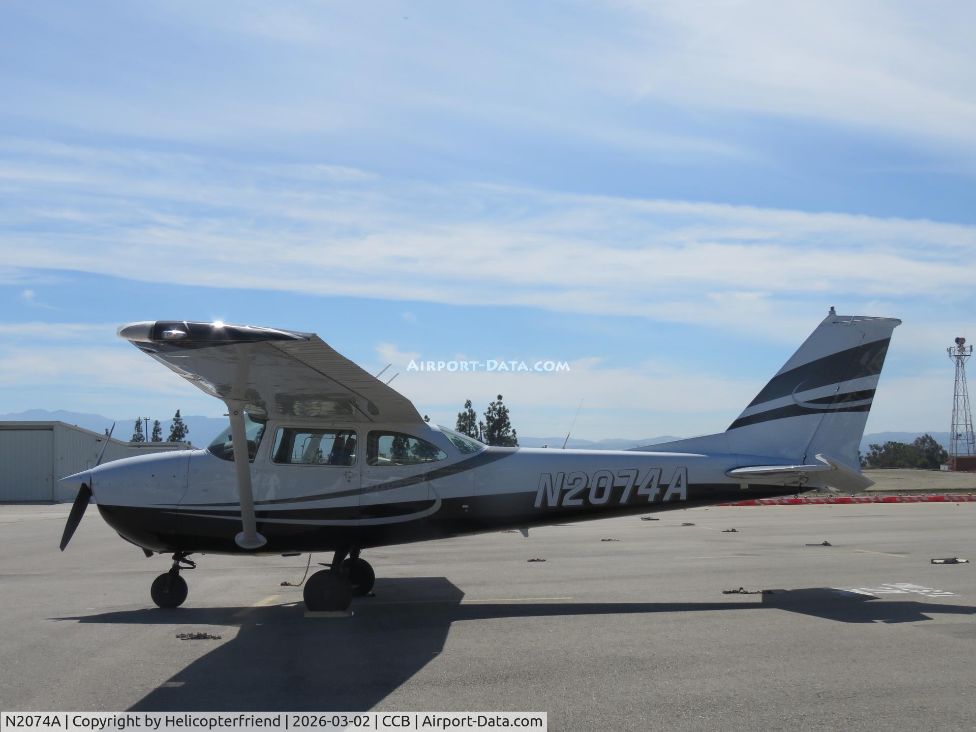 N2074A, 1968 Cessna 172I Skyhawk C/N 17257138, Parked in transit parking