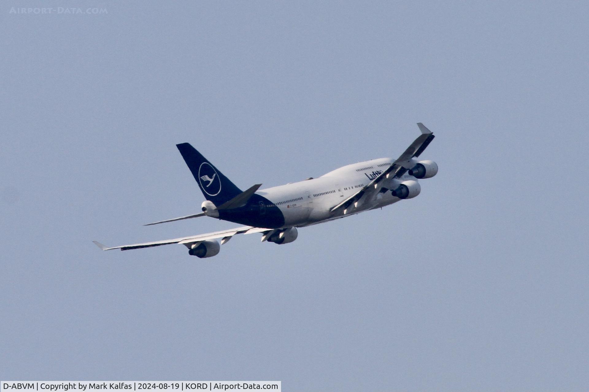 D-ABVM, 1998 Boeing 747-430 C/N 29101, B744 Luftansa Boeing 747-430 D-ABVM departing 10L KORD