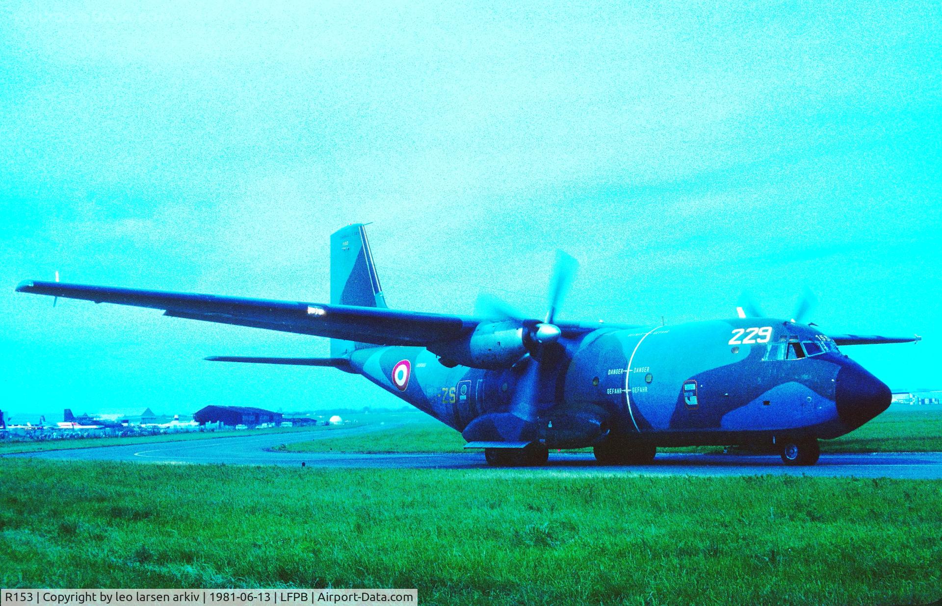 R153, Transall C-160R C/N 153, Le-Bourget Air Show 13.6.1981