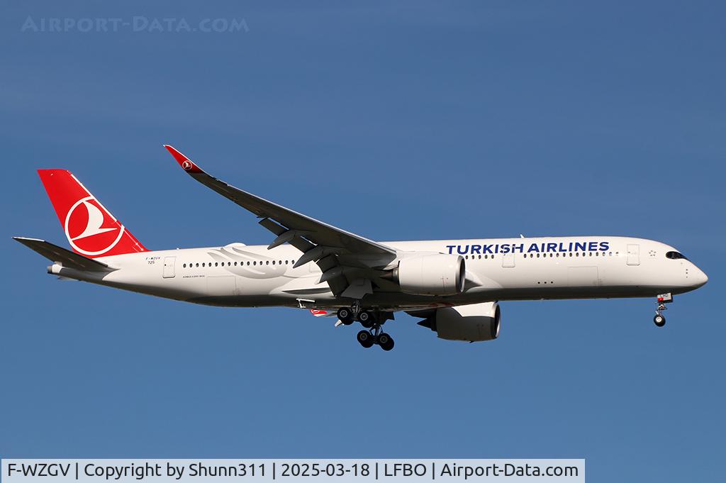 F-WZGV, 2025 Airbus A350-941 C/N 725, C/n 0725 - To be TC-LHD