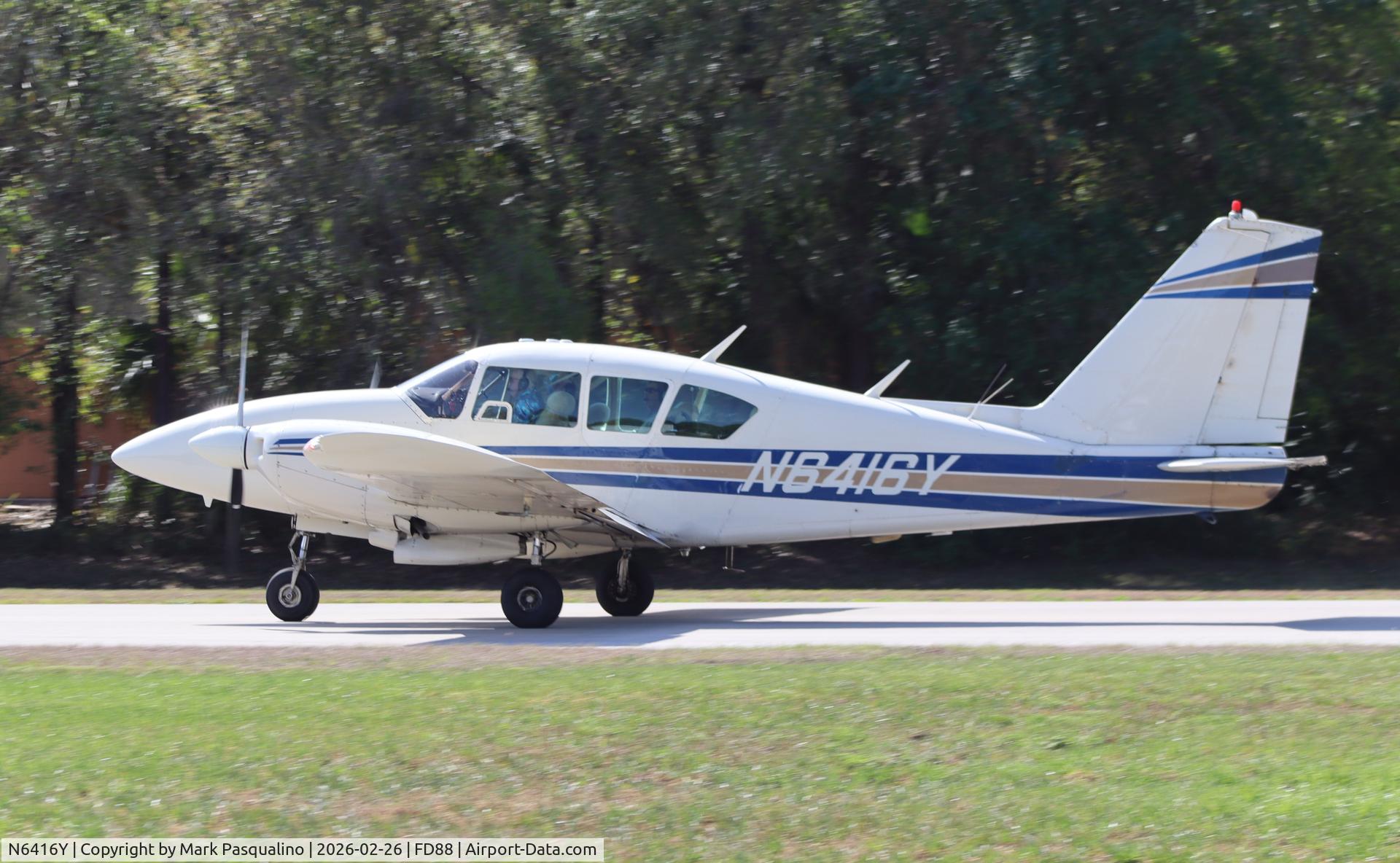 N6416Y, 1967 Piper PA-23-250 C/N 27-3708, Piper PA-23-250