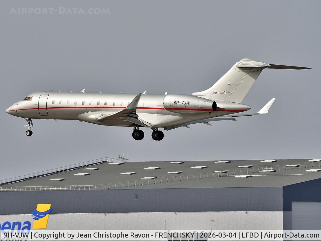 9H-VJW, 2015 Bombardier BD-700-1A10 Global 6000 C/N 9728, Sao Paulo (GRU)	Bordeaux (BOD)	VJT968