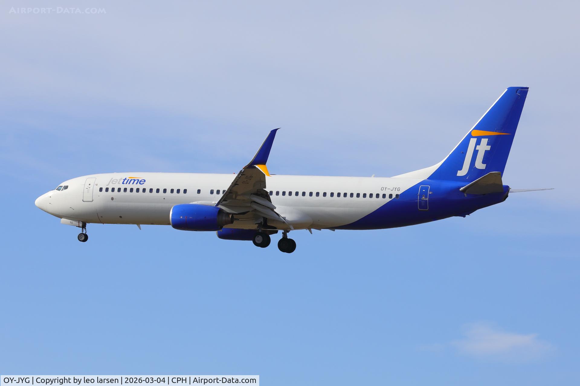 OY-JYG, 2009 Boeing B-737-8JP C/N 39163, Copenhagen 4.3.2026