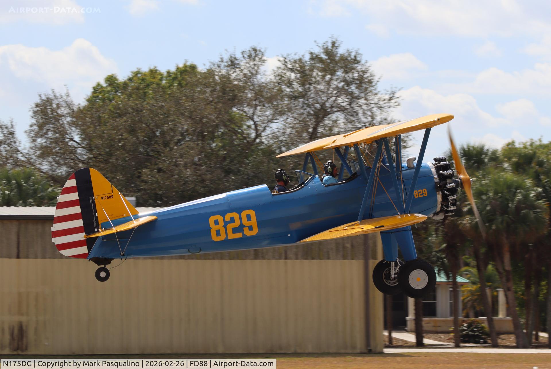 N175DG, 1942 Boeing A75N1(PT17) C/N 75-3050, Stearman